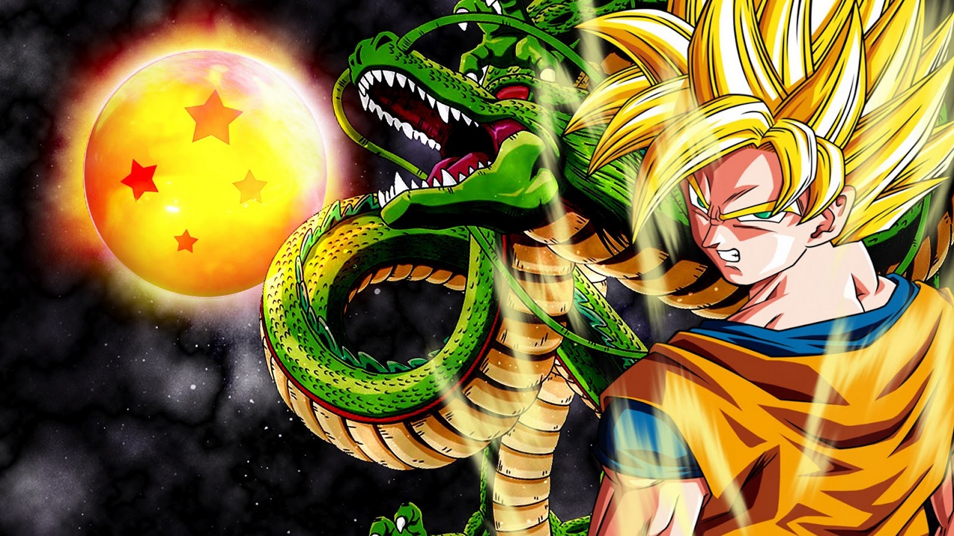 Desktop Wallpaper Goku Super Saiyan with image resolution 1920x1080 pixel. You can use this wallpaper as background for your desktop Computer Screensavers, Android or iPhone smartphones