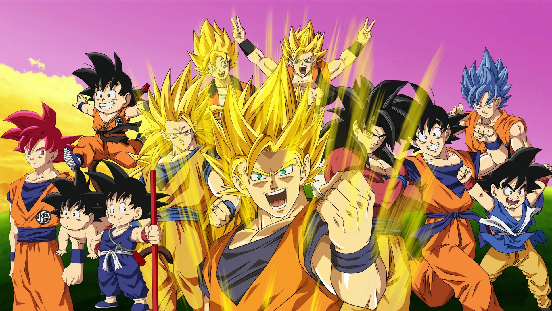 Goku Wallpaper For Desktop with image resolution 1920x1080 pixel. You can use this wallpaper as background for your desktop Computer Screensavers, Android or iPhone smartphones
