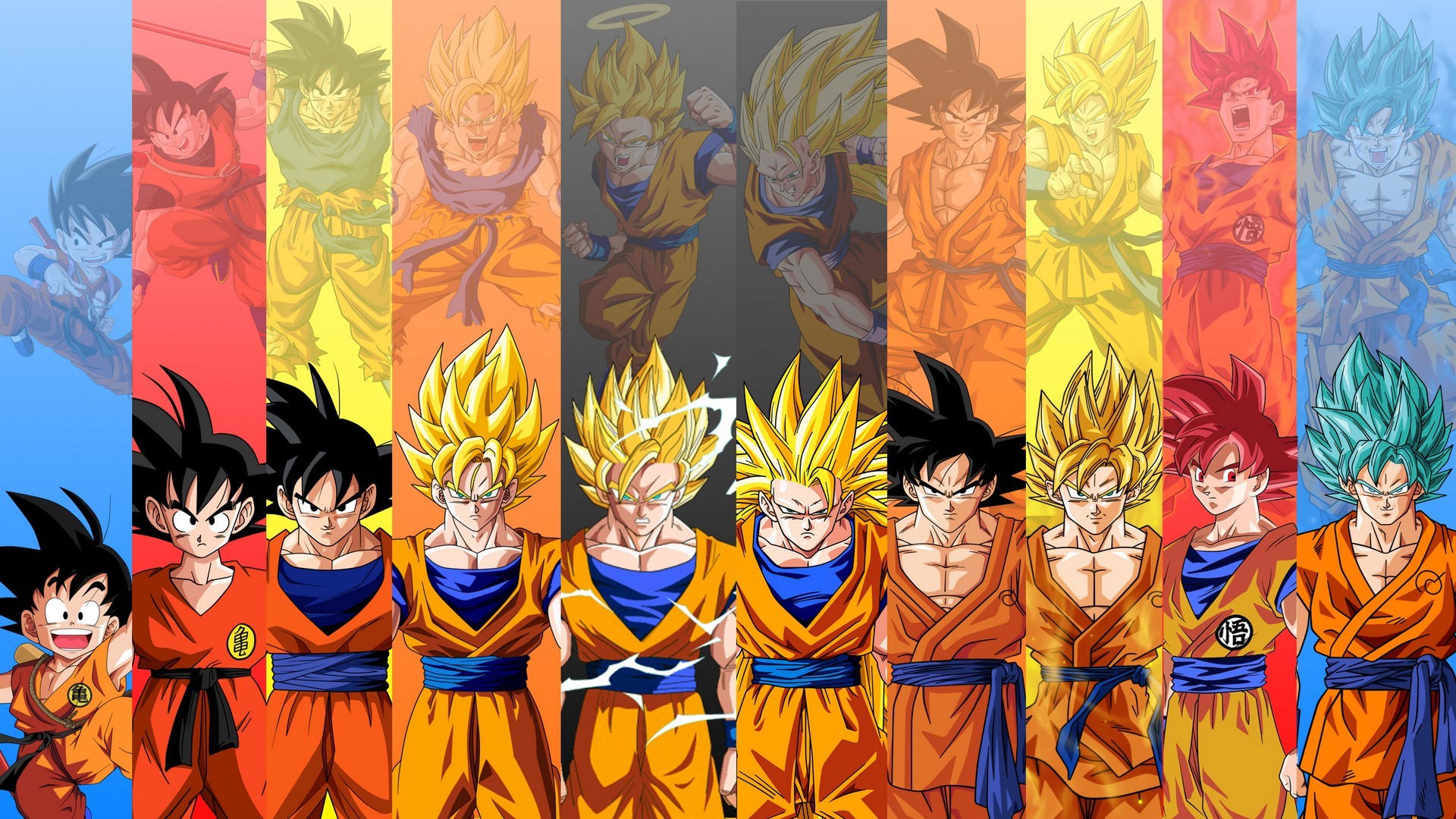 Wallpapers Goku with image resolution 1920x1080 pixel. You can use this wallpaper as background for your desktop Computer Screensavers, Android or iPhone smartphones