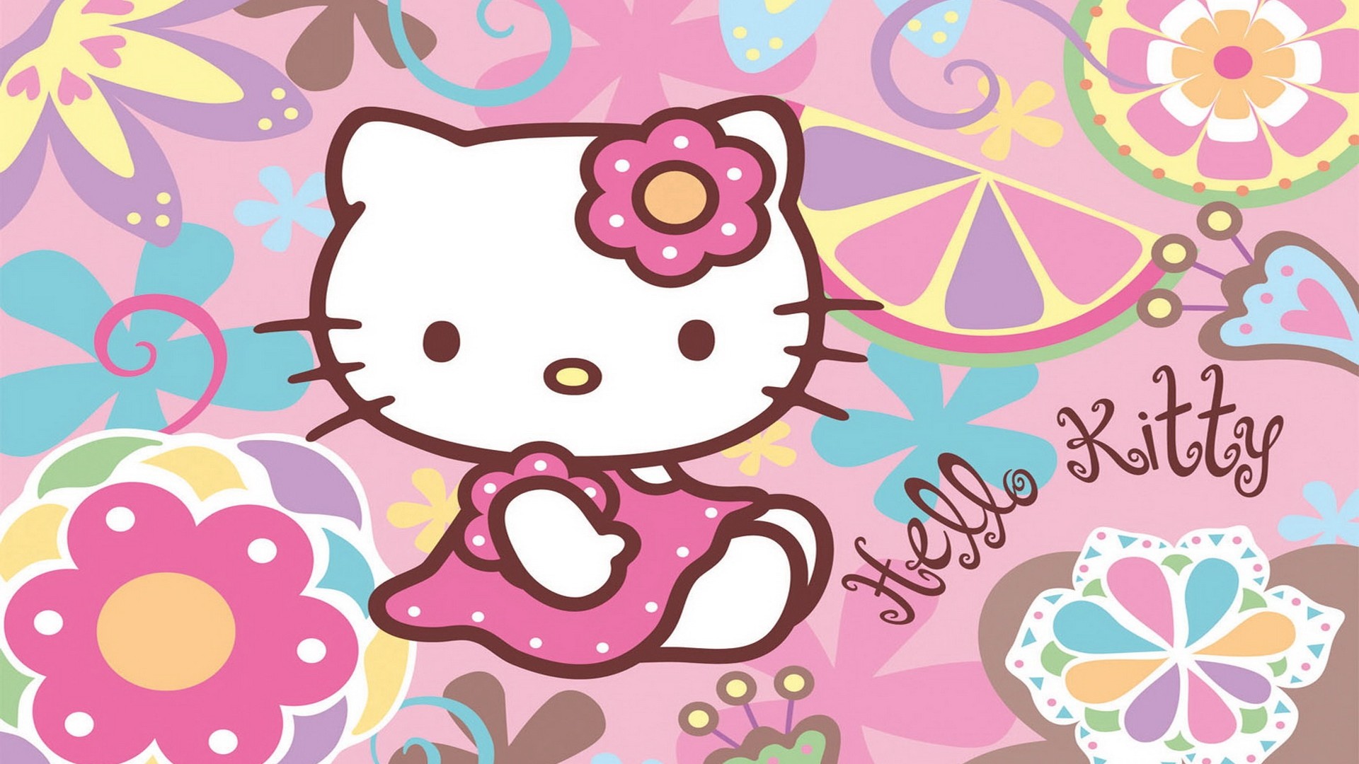 Hello Kitty Wallpaper with image resolution 1920x1080 pixel. You can use this wallpaper as background for your desktop Computer Screensavers, Android or iPhone smartphones