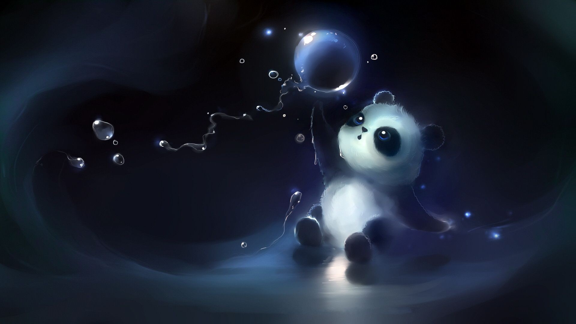Animated Cute Panda Wallpaper