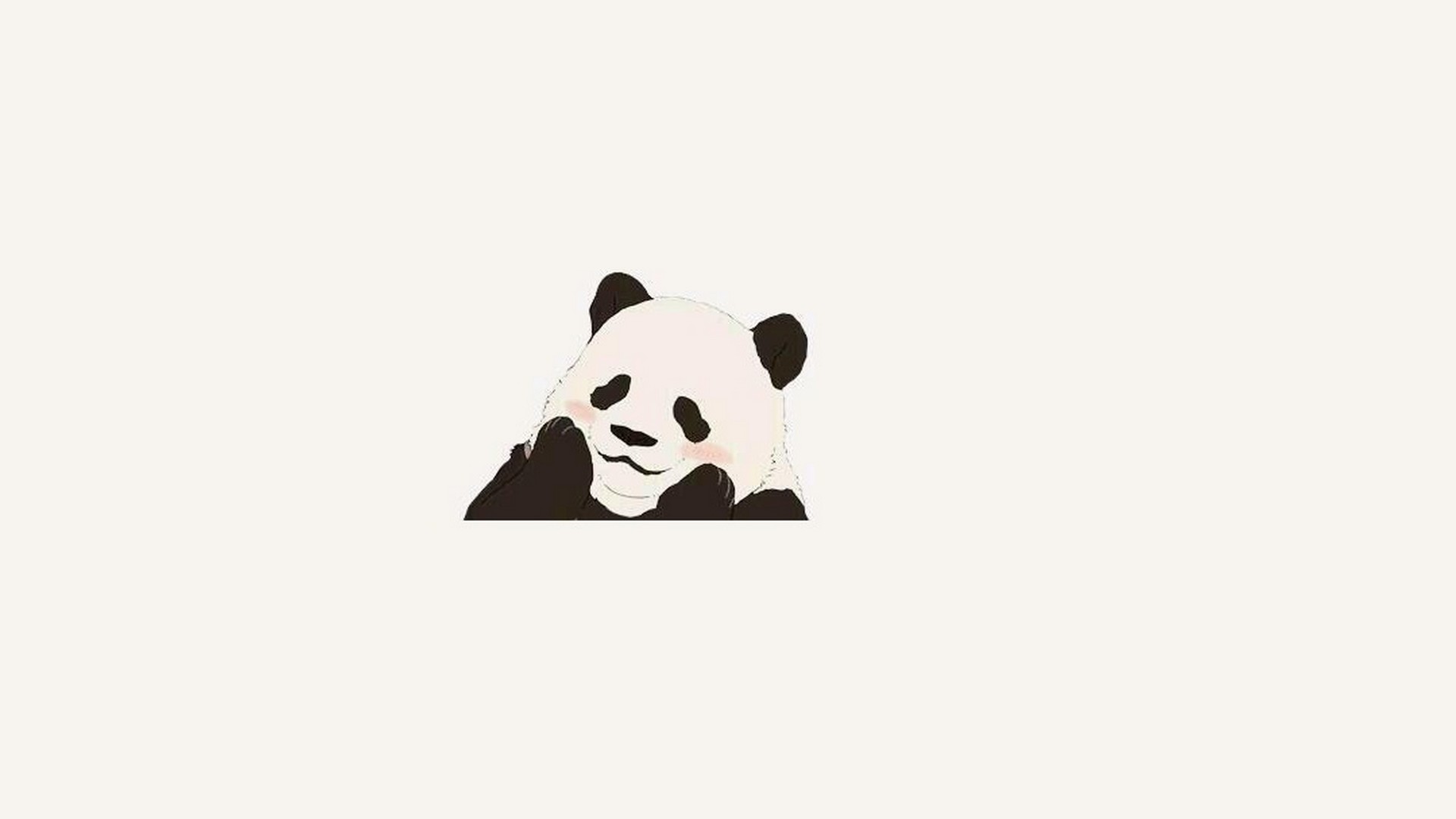 Cute Panda Face Wallpaper 1920x1080