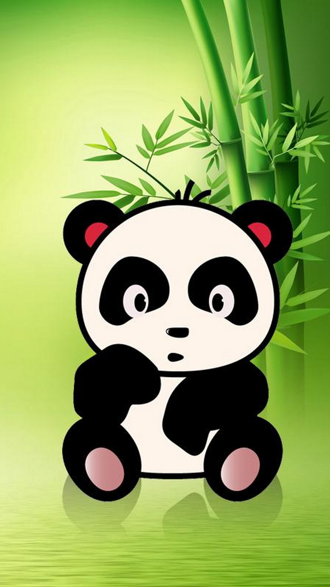iPhone X Cute Panda Wallpaper