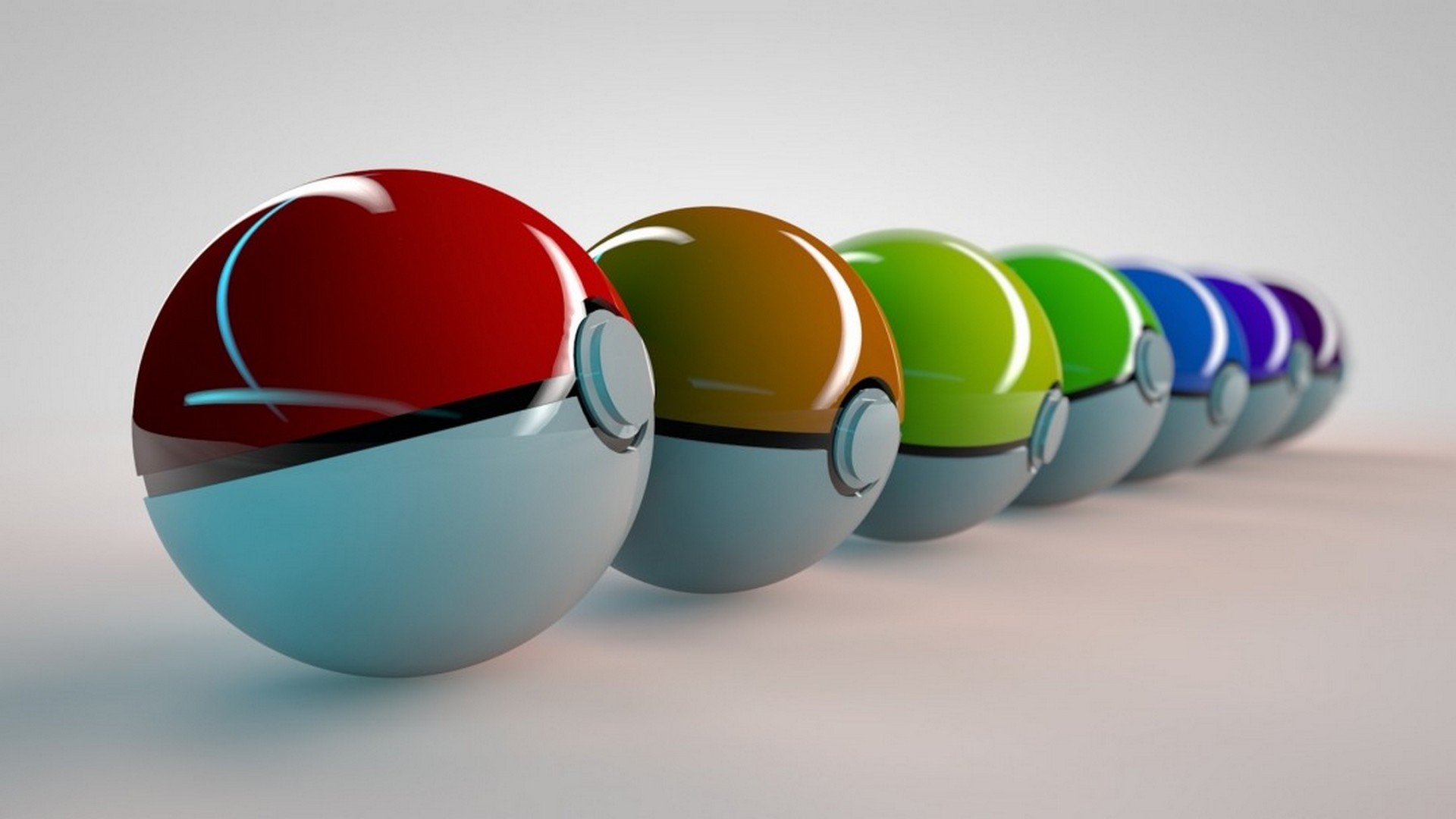 3D Pokemon Ball Wallpaper 1920x1080