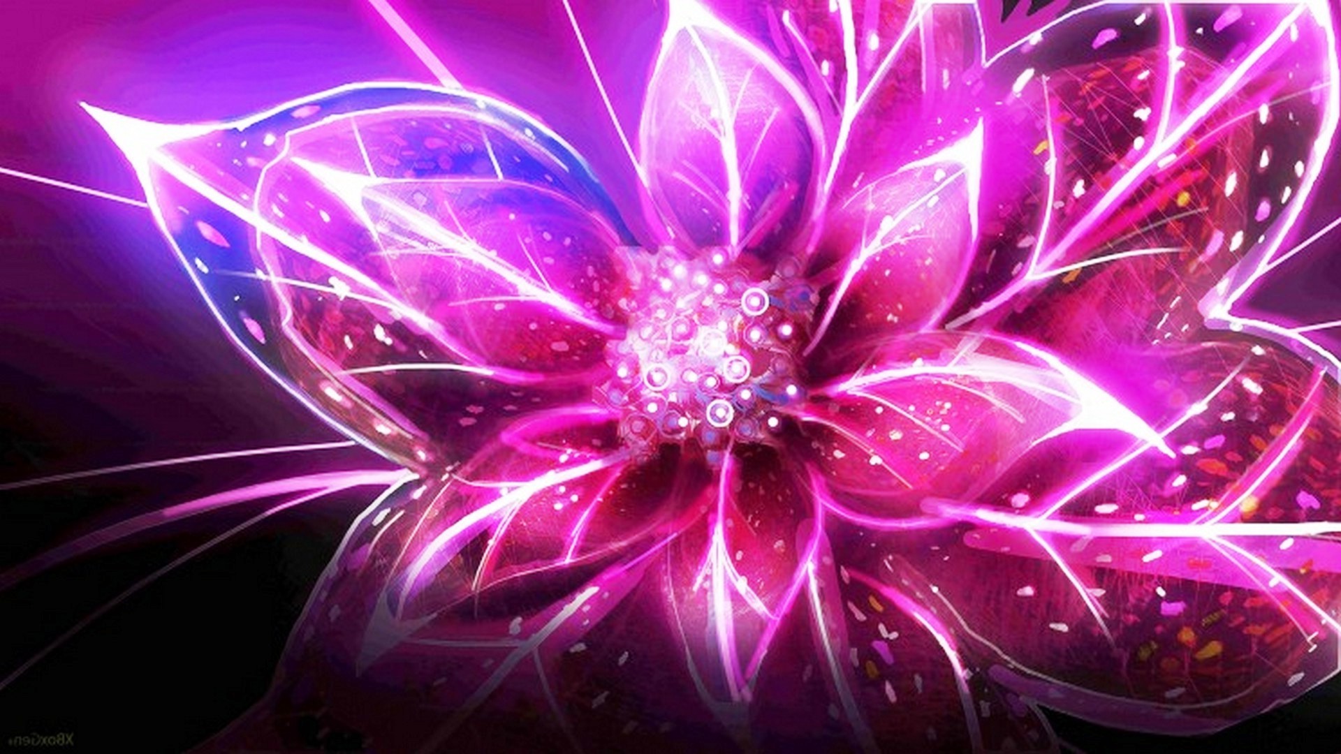 Abstract Flower Wallpaper 1920x1080