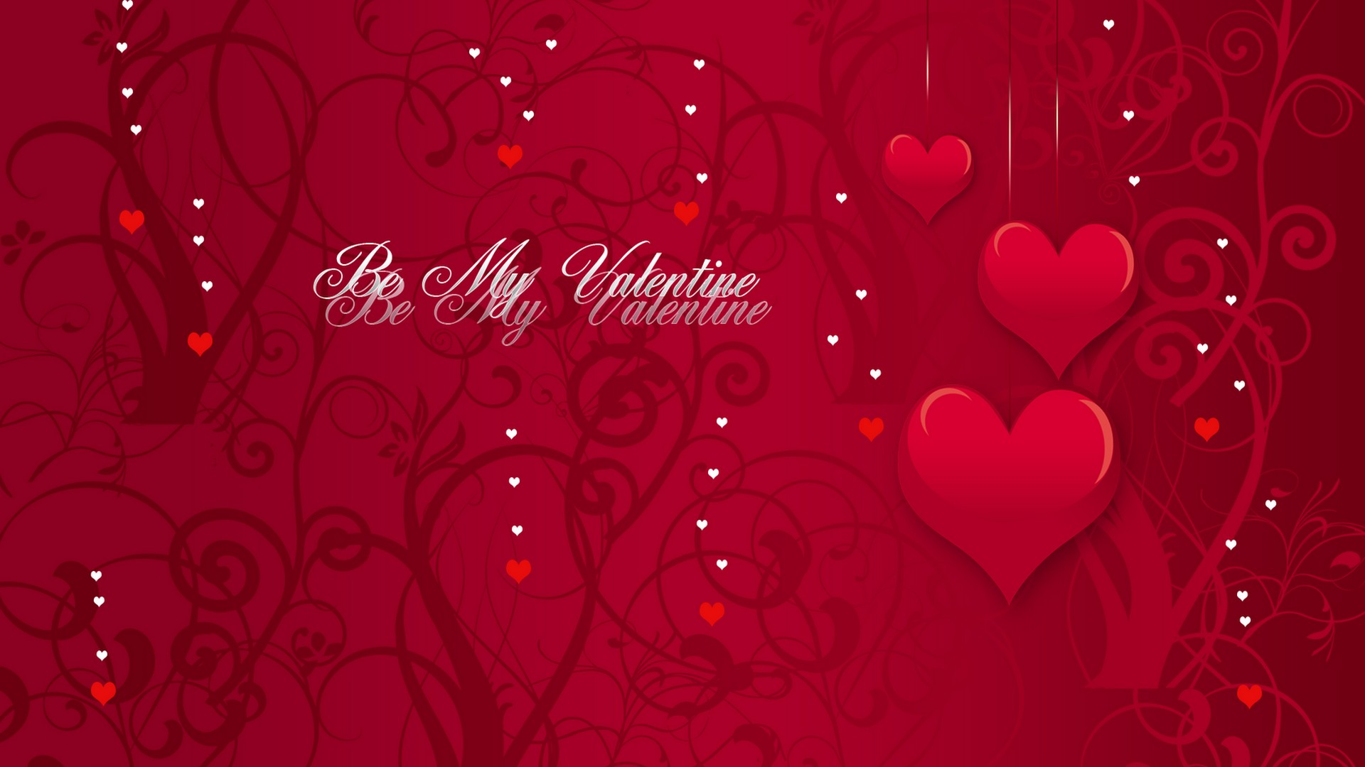 Be My Valentine Heart Wallpaper HD 1920x1080
