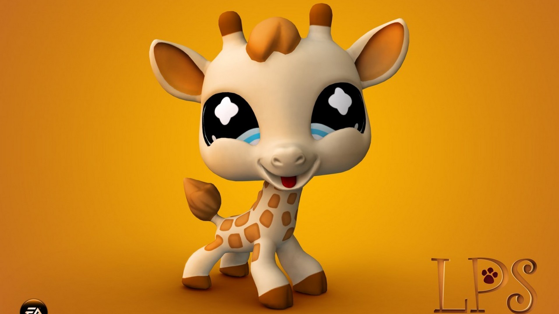 Cute Giraffe Desktop Wallpaper 1920x1080