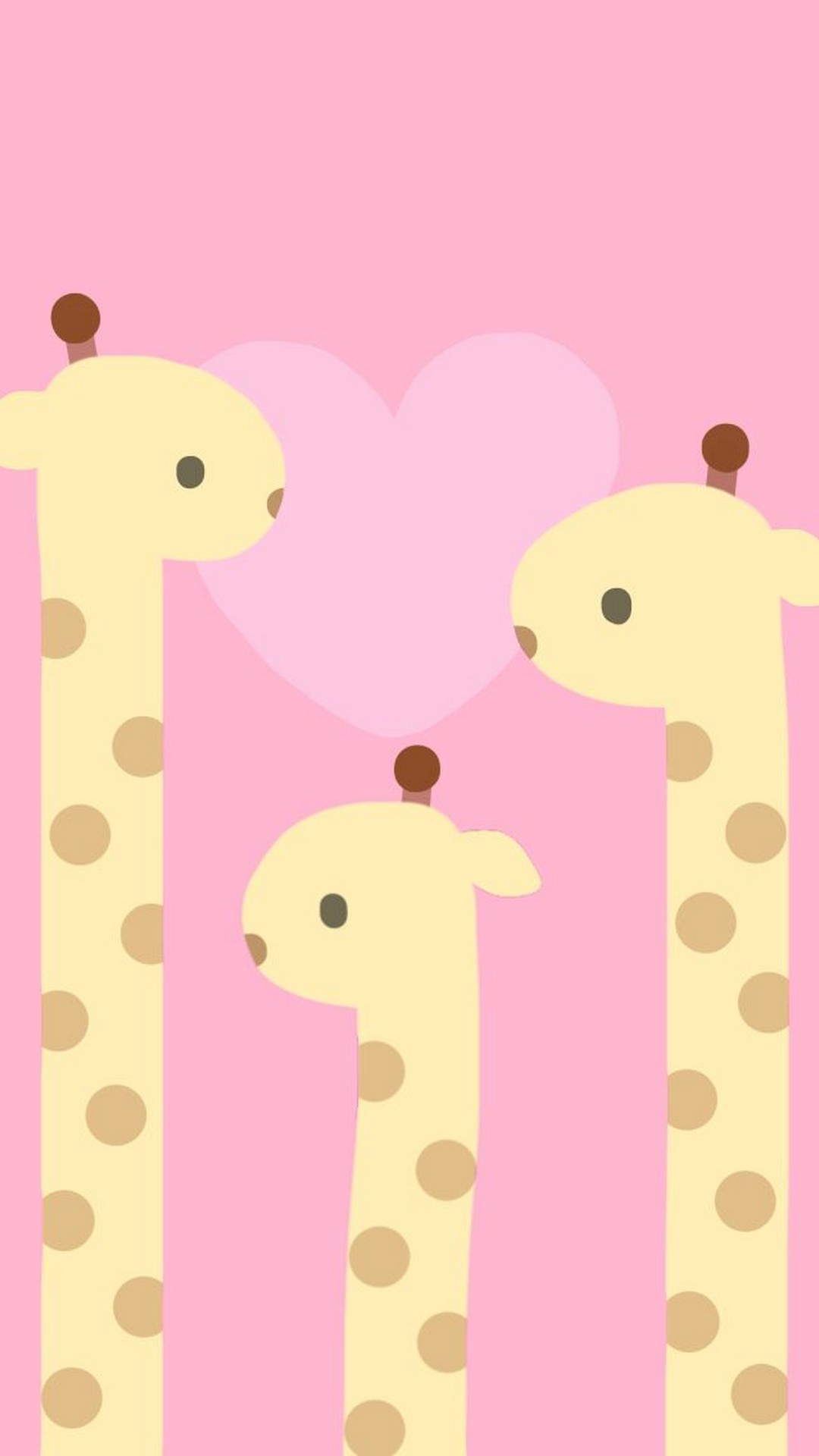Cute Pink Giraffe Wallpaper iPhone 1080x1920