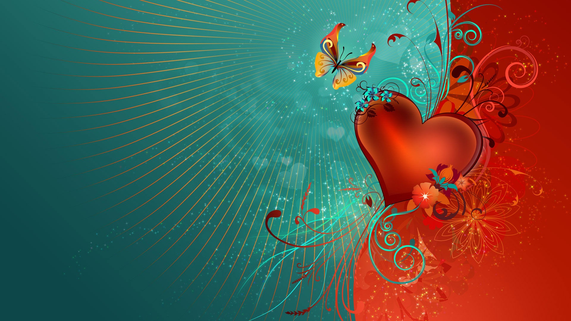 Happy Valentines Background 1920x1080