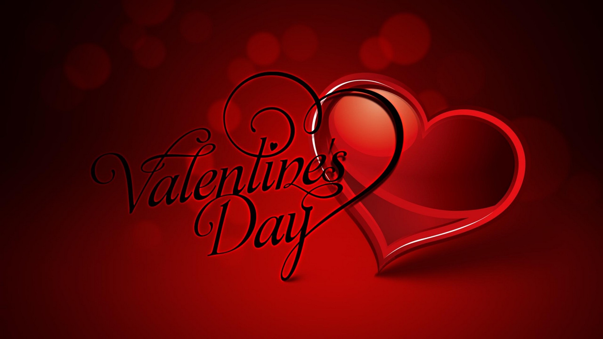 Happy Valentines Day Red Wallpaper