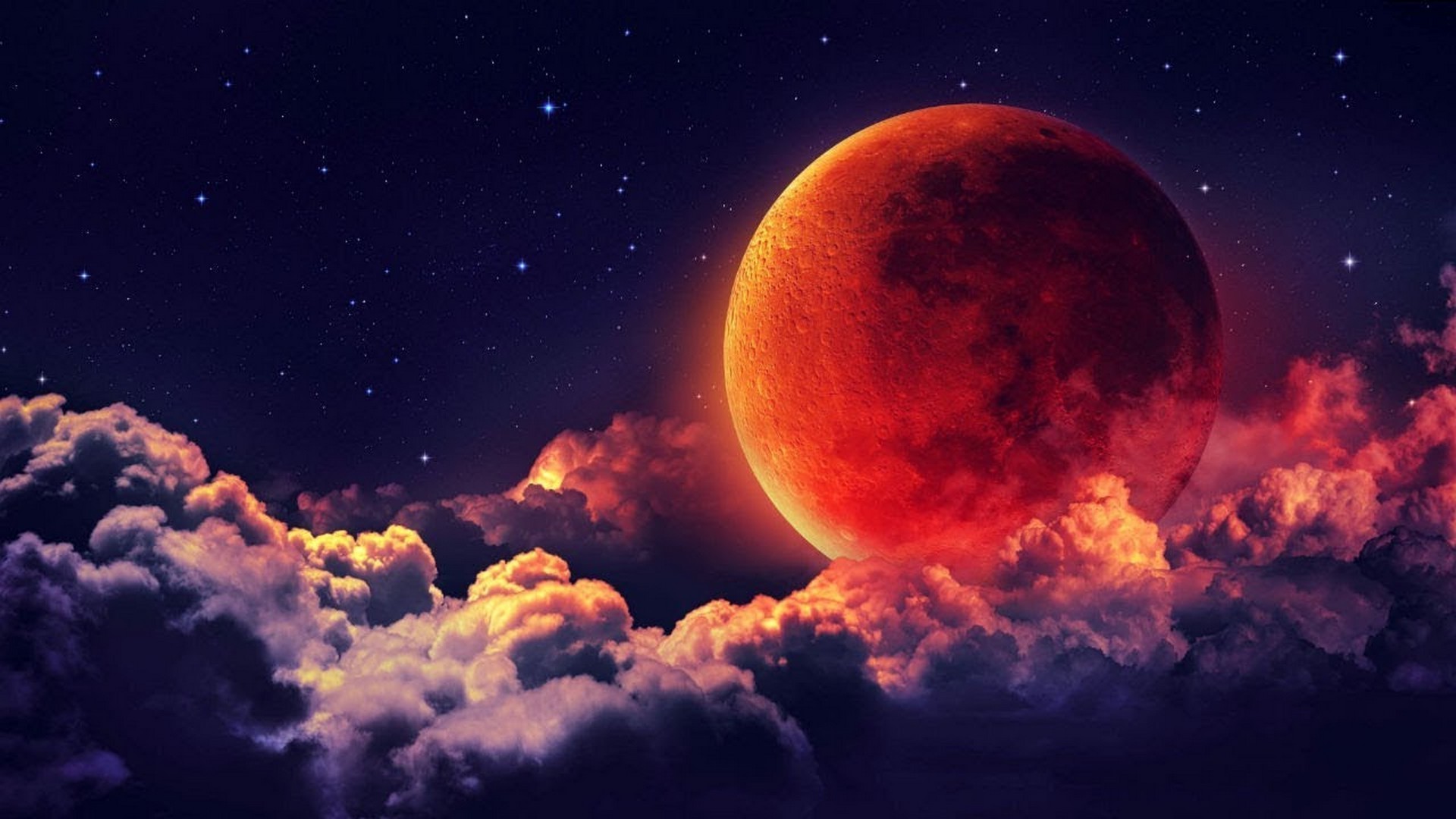 Super Blood Moon Wallpaper