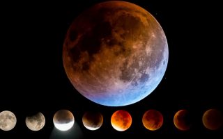 Super Blue Blood Moon Lunar Eclipse Wallpaper