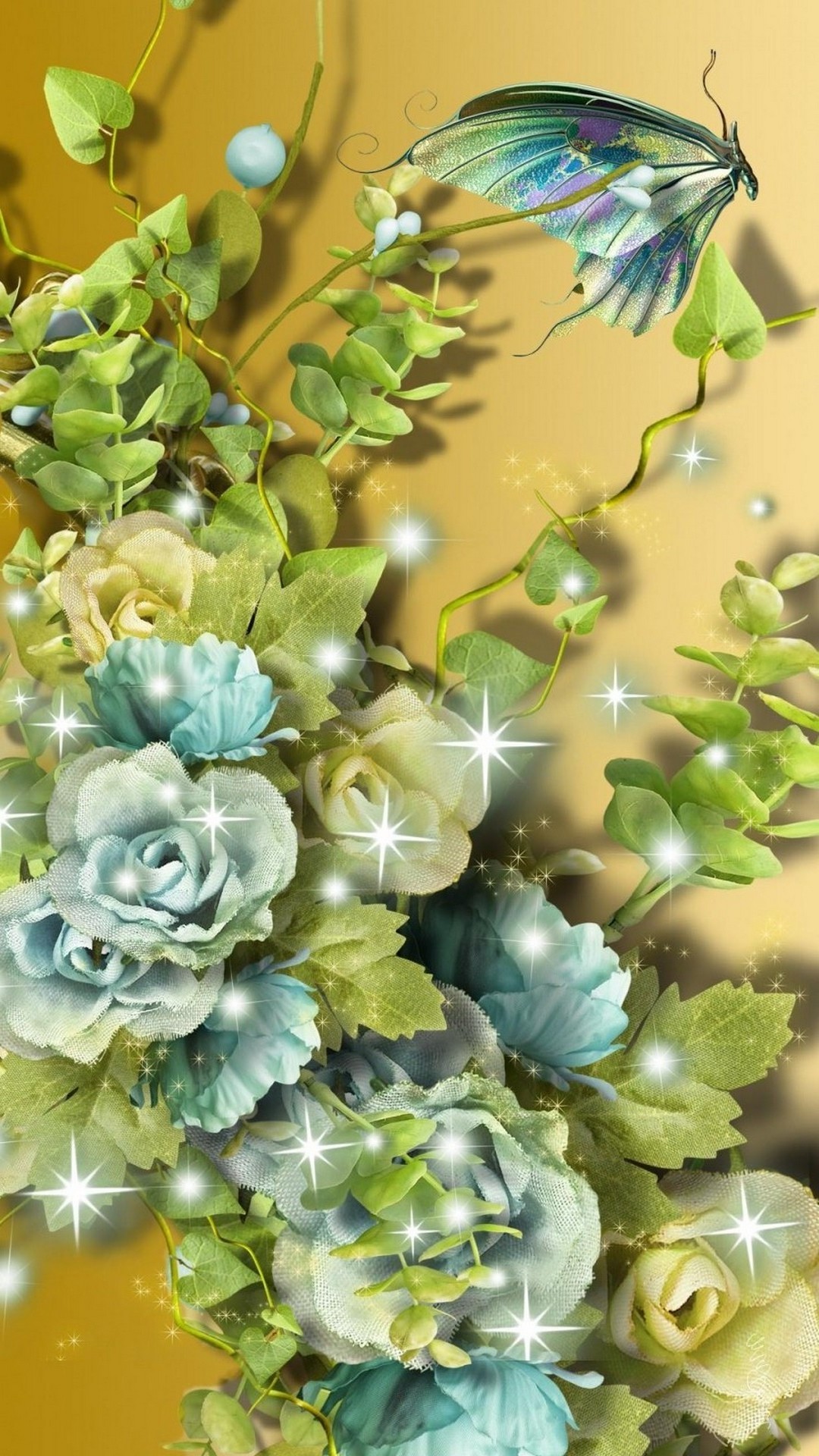 3D Flower Cellphone Wallpaper Resolution 1080x1920