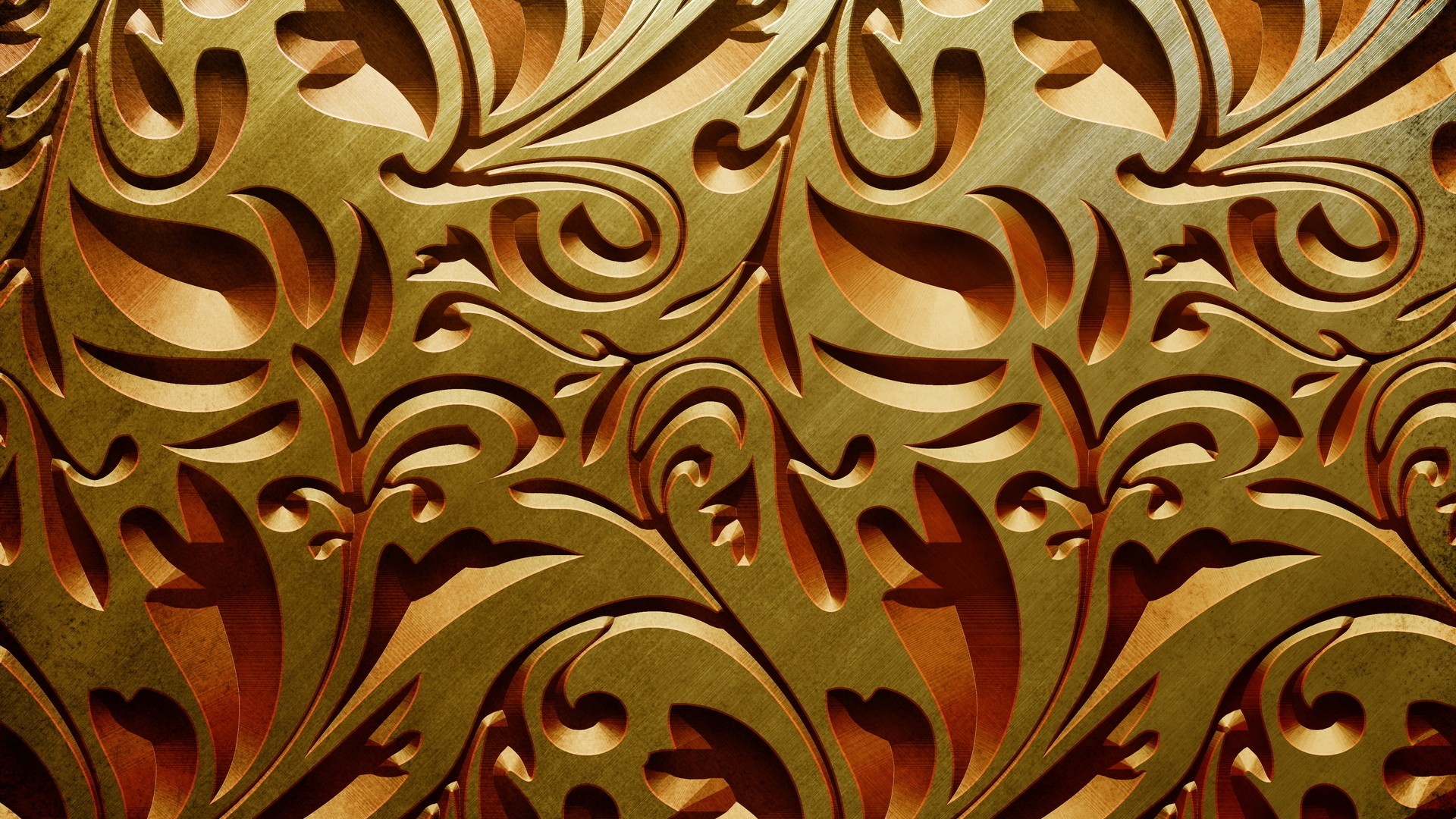 PC Wallpaper Gold Designs 1920x1080