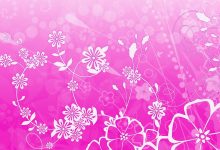 Pink Animated Flower Wallpaper