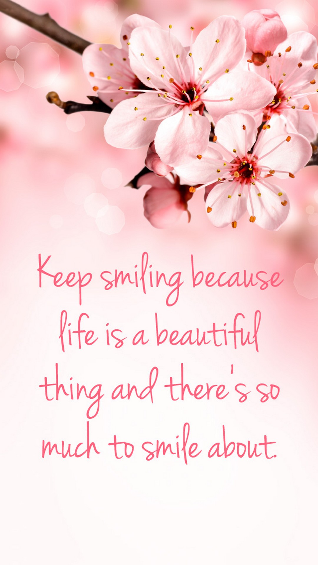 Quotes Pink Wallpaper For Mobile 1080x1920