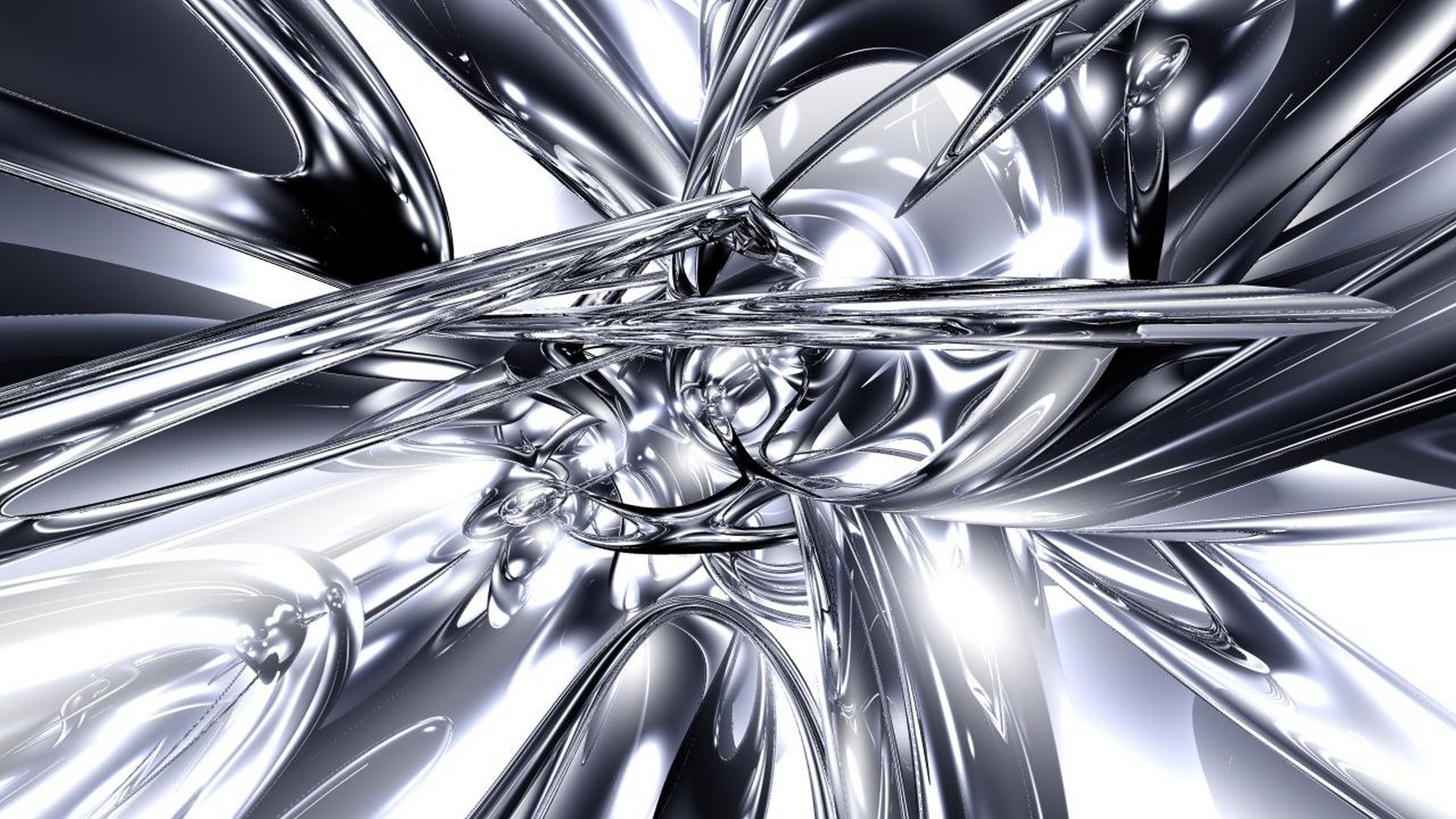 Silver Metallic Wallpaper Resolution 1920x1080