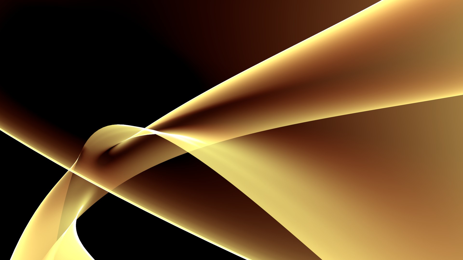 Wallpaper Black and Gold Resolution 1920x1080