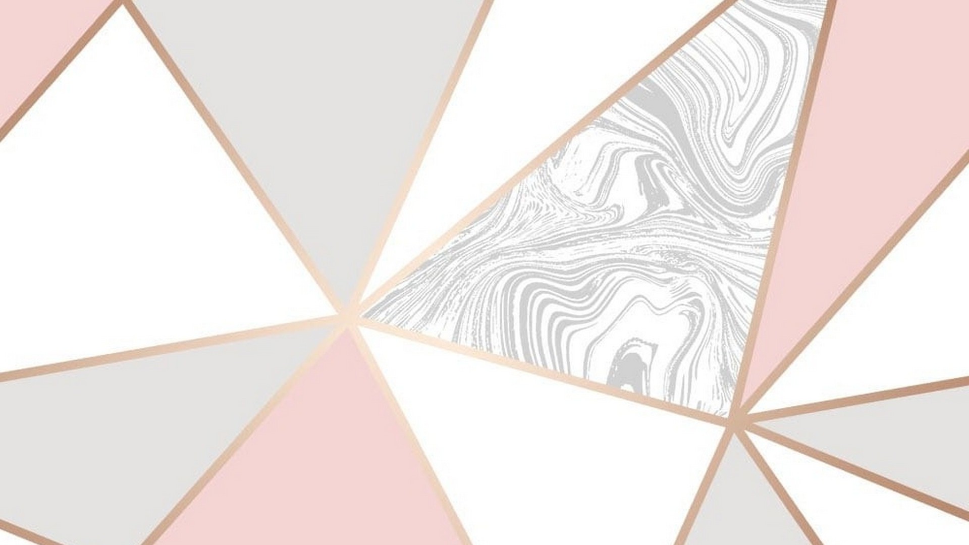 Wallpaper Rose Gold Marble 1920x1080