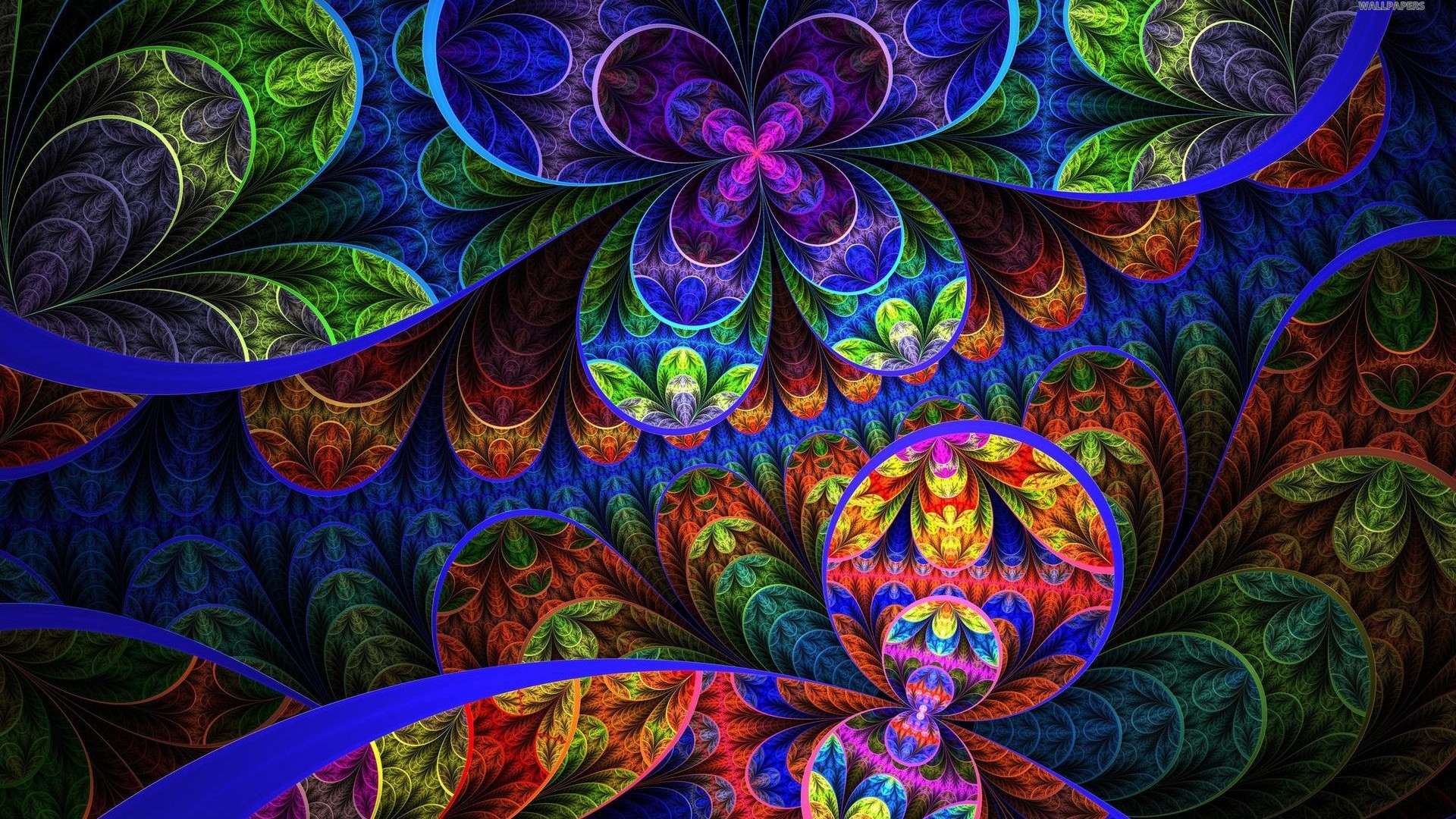 Trippy Colorful Wallpaper For Desktop Resolution 1920x1080