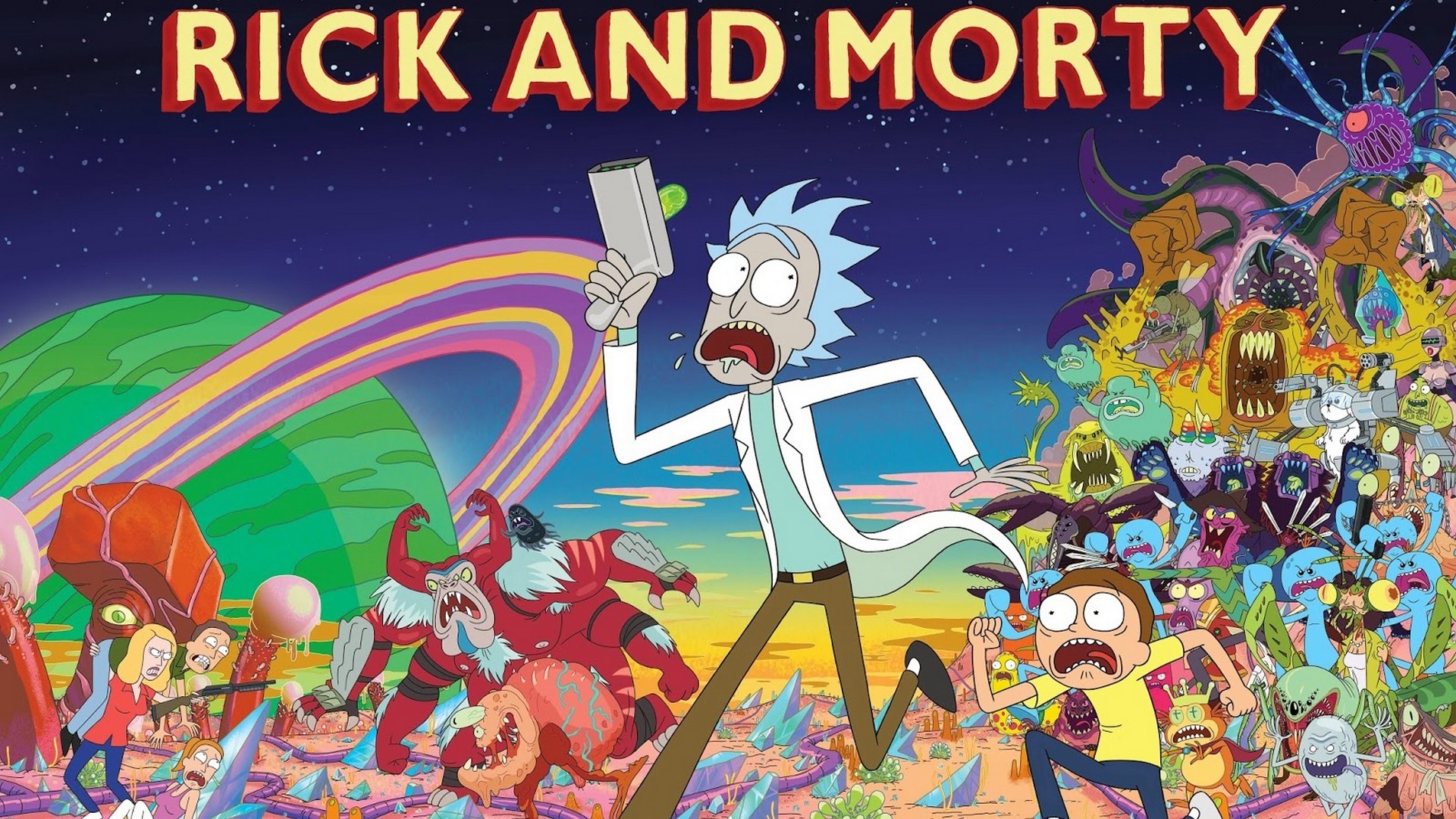 Computer Wallpapers Rick and Morty with resolution 1920X1080 pixel. You can use this wallpaper as background for your desktop Computer Screensavers, Android or iPhone smartphones