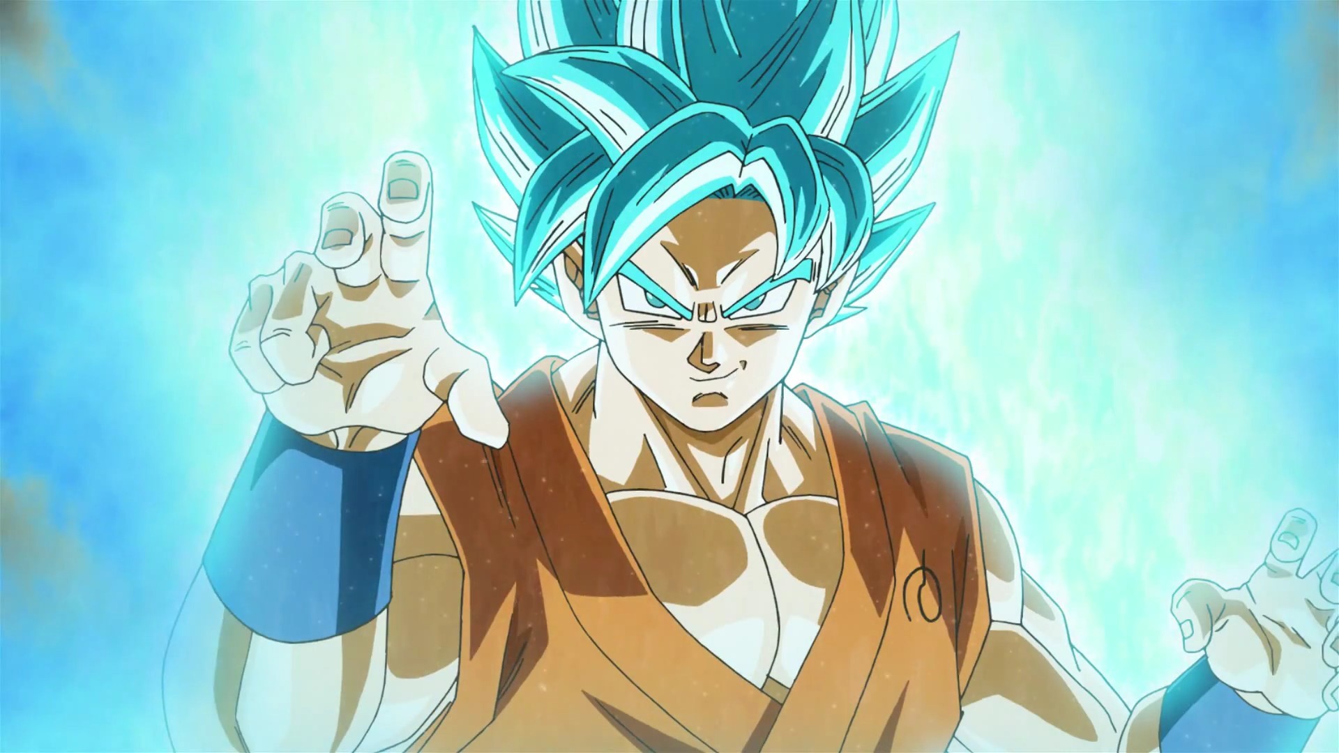 Desktop Wallpaper Goku SSJ Blue with image resolution 1920x1080 pixel. You can use this wallpaper as background for your desktop Computer Screensavers, Android or iPhone smartphones