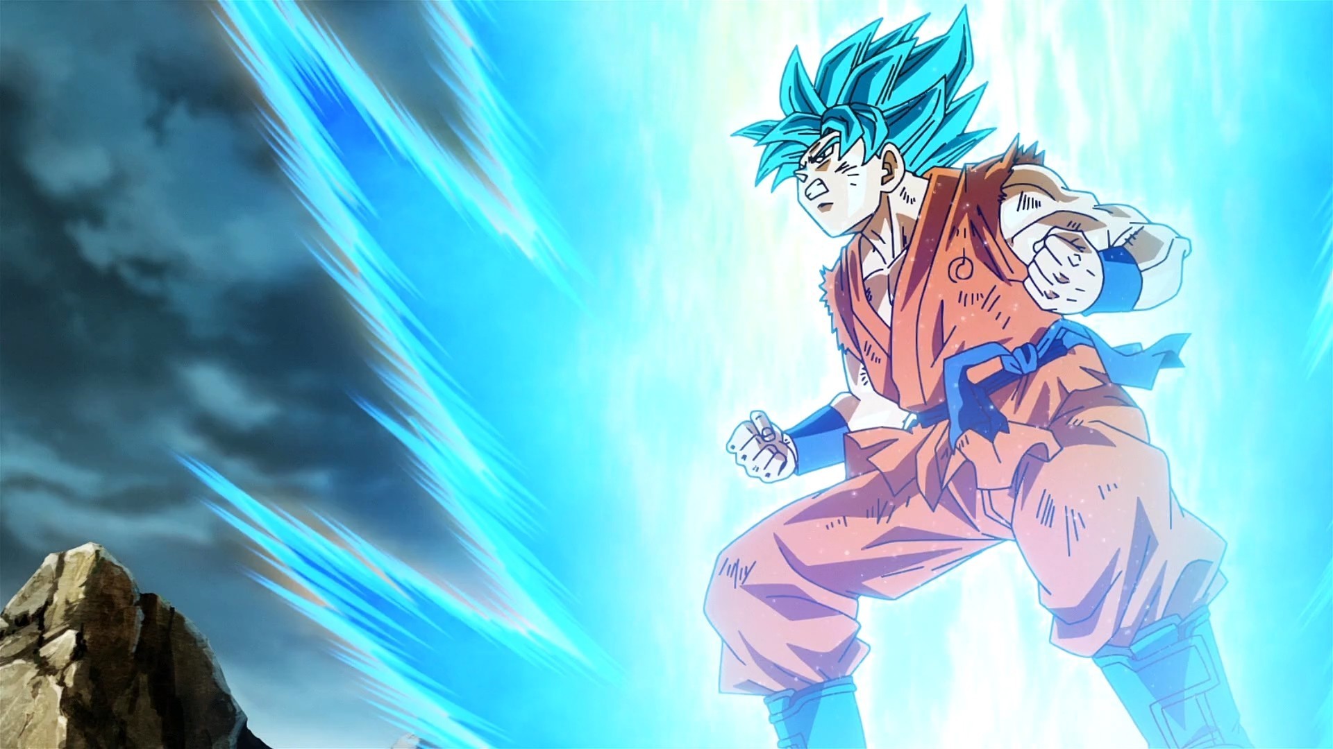 Goku SSJ Blue Desktop Backgrounds HD with resolution 1920X1080 pixel. You can use this wallpaper as background for your desktop Computer Screensavers, Android or iPhone smartphones