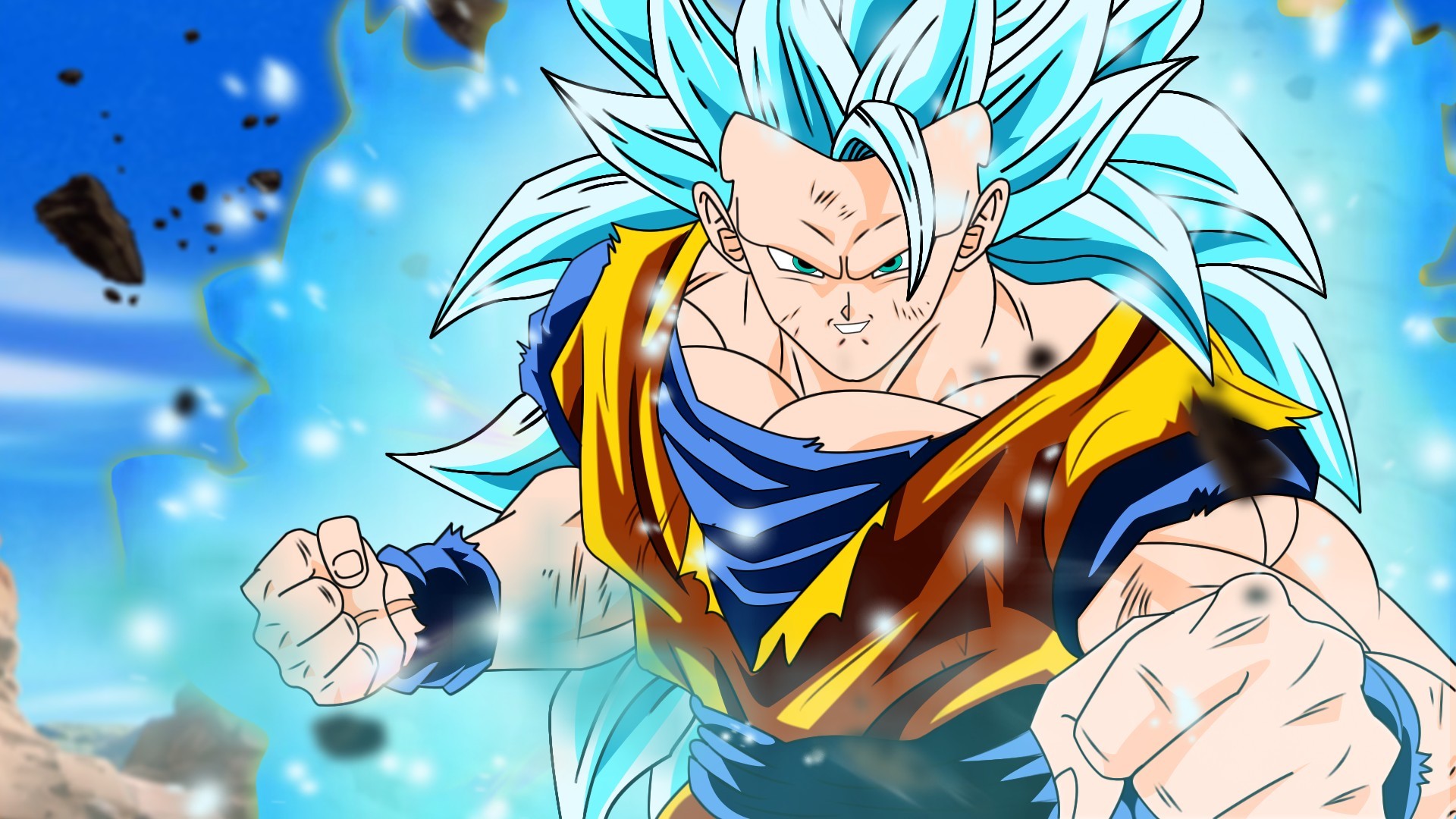 Goku SSJ3 Desktop Wallpaper with image resolution 1920x1080 pixel. You can use this wallpaper as background for your desktop Computer Screensavers, Android or iPhone smartphones