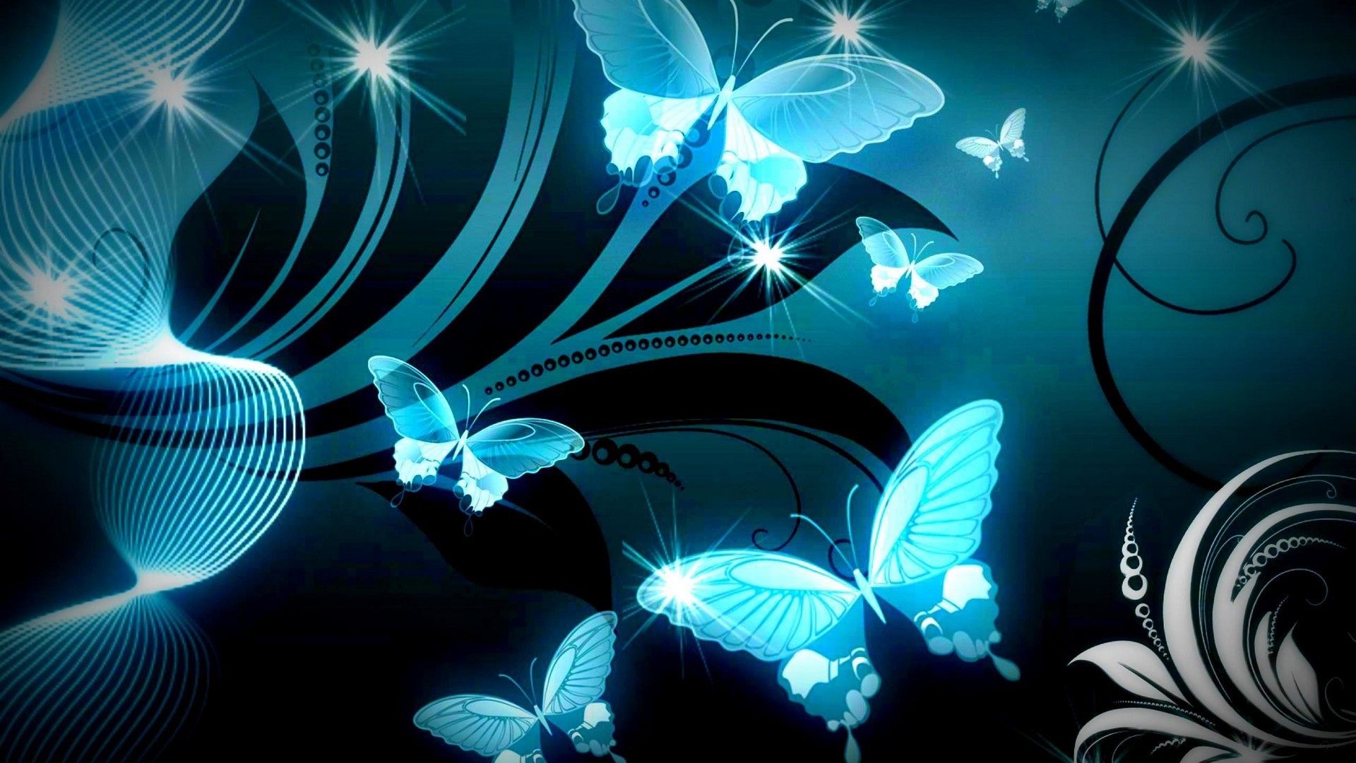 HD Butterfly Design Backgrounds 1920x1080