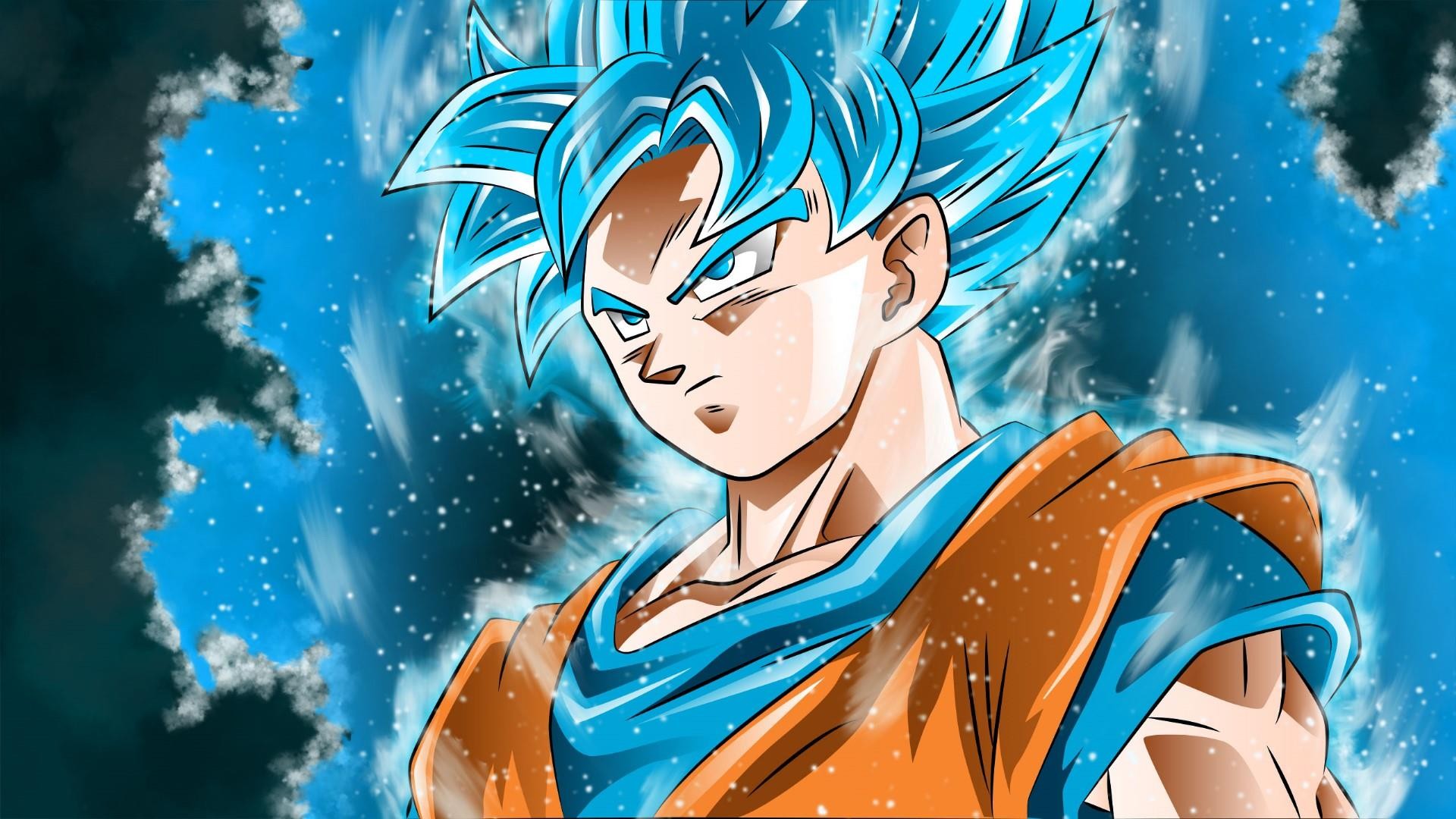 HD Goku SSJ Blue Backgrounds with resolution 1920X1080 pixel. You can use this wallpaper as background for your desktop Computer Screensavers, Android or iPhone smartphones