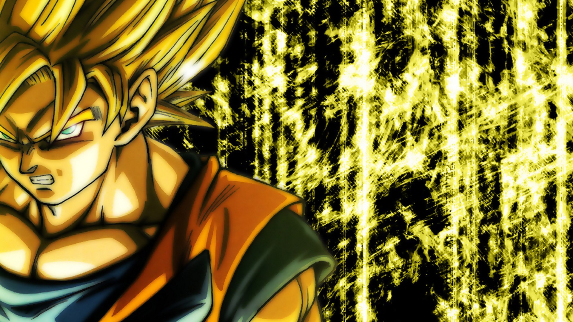 HD Goku Super Saiyan Backgrounds with image resolution 1920x1080 pixel. You can use this wallpaper as background for your desktop Computer Screensavers, Android or iPhone smartphones