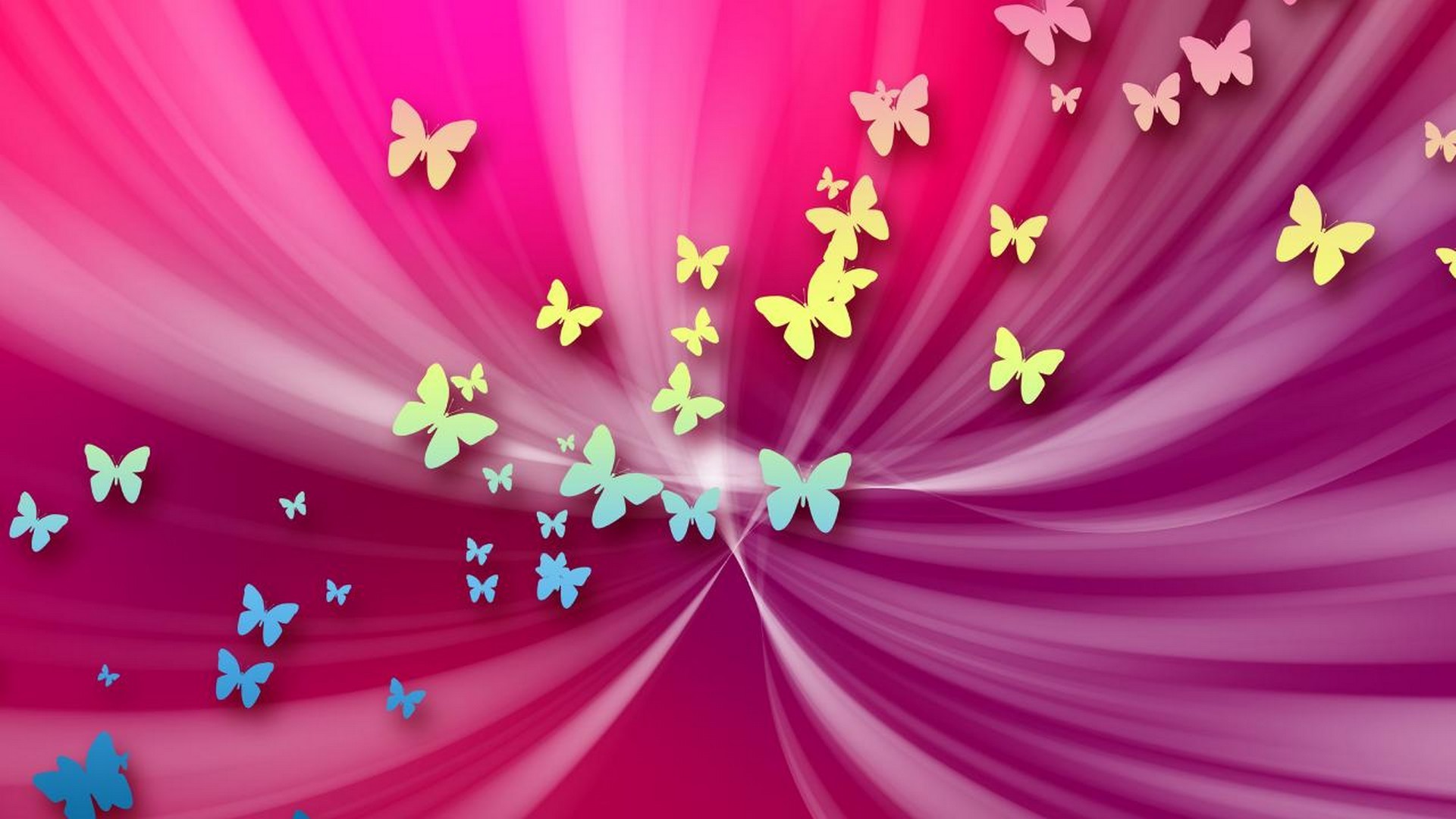 HD Pink Butterfly Backgrounds 1920x1080
