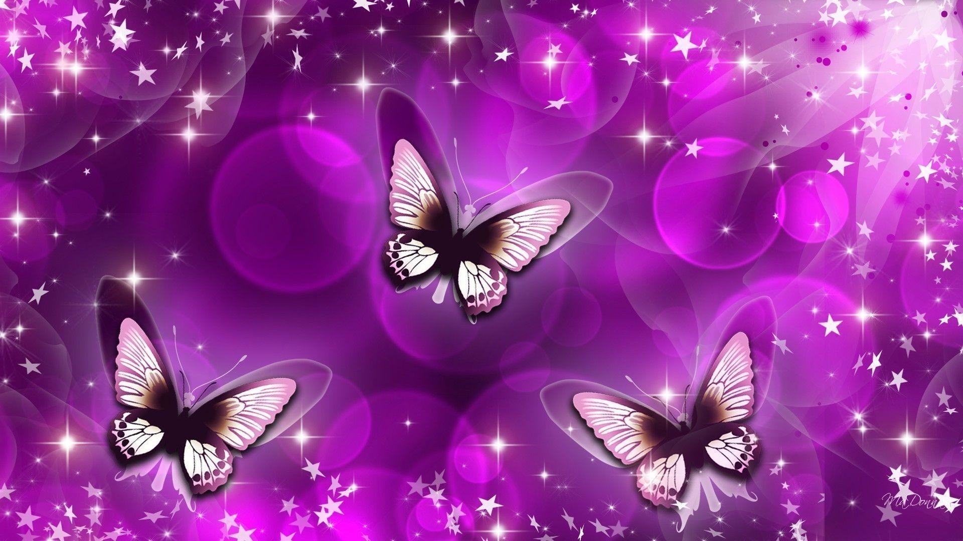HD Purple Butterfly Backgrounds 1920x1080