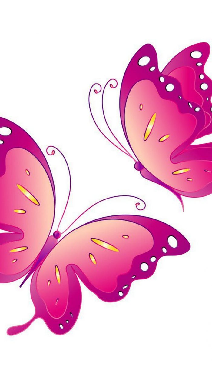 Pink Butterfly iPhone Wallpaper HD ~ Cute Wallpapers 2022
