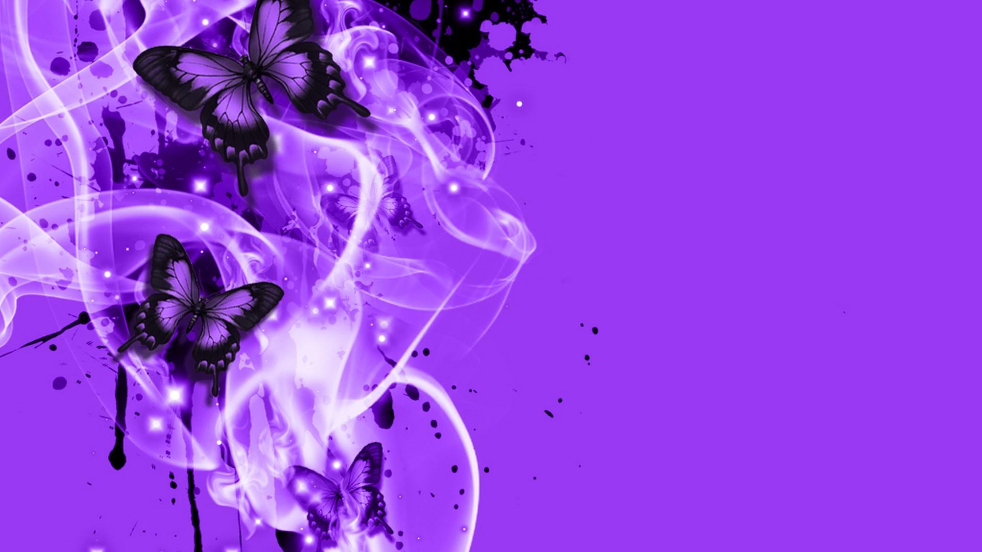 Purple Butterfly Wallpaper 1920x1080