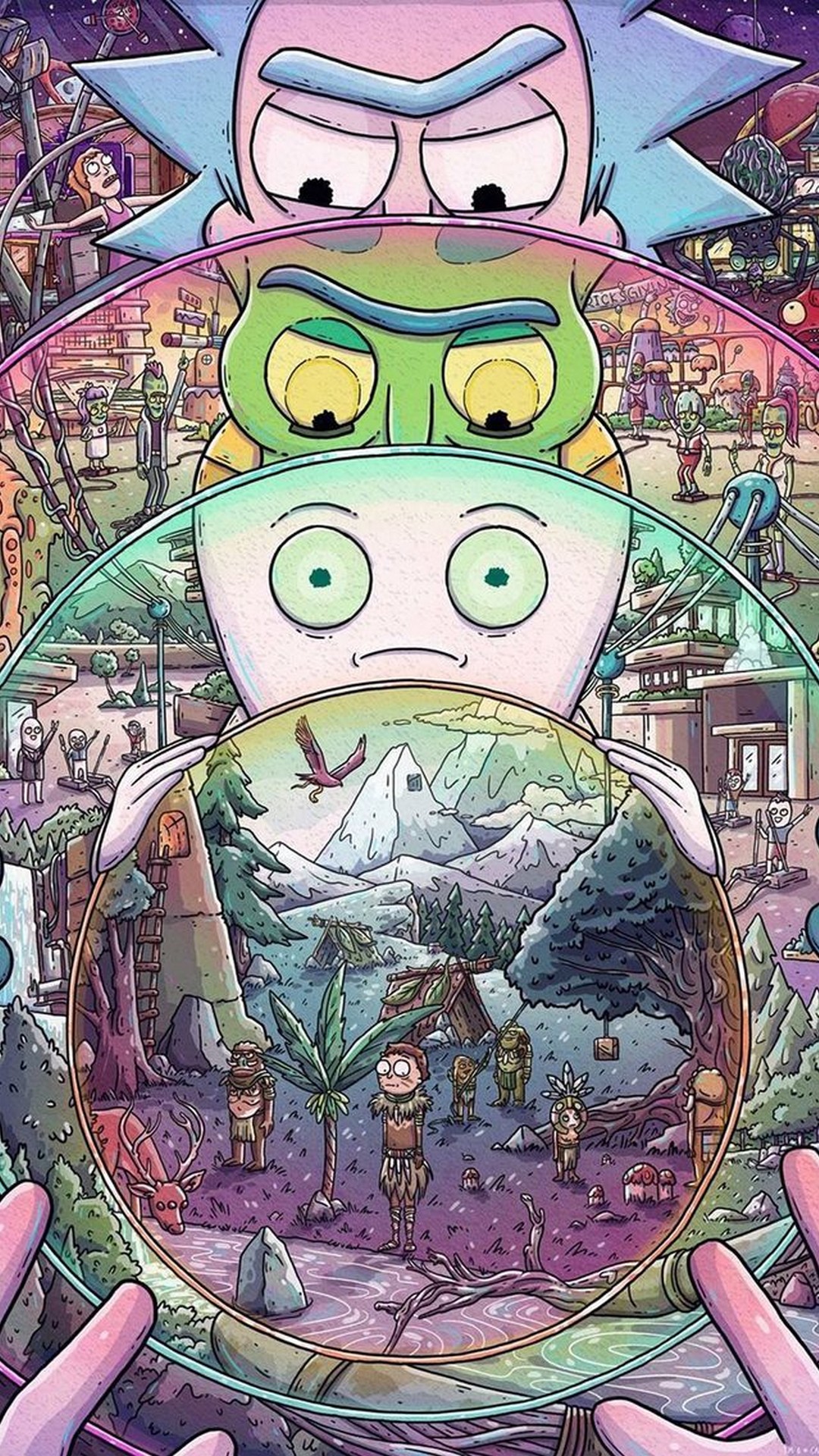 Rick and Morty iPhone X Wallpaper with image resolution 1080x1920 pixel. You can use this wallpaper as background for your desktop Computer Screensavers, Android or iPhone smartphones