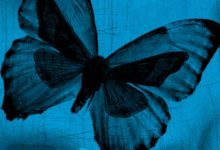 Wallpaper Blue Butterfly Mobile