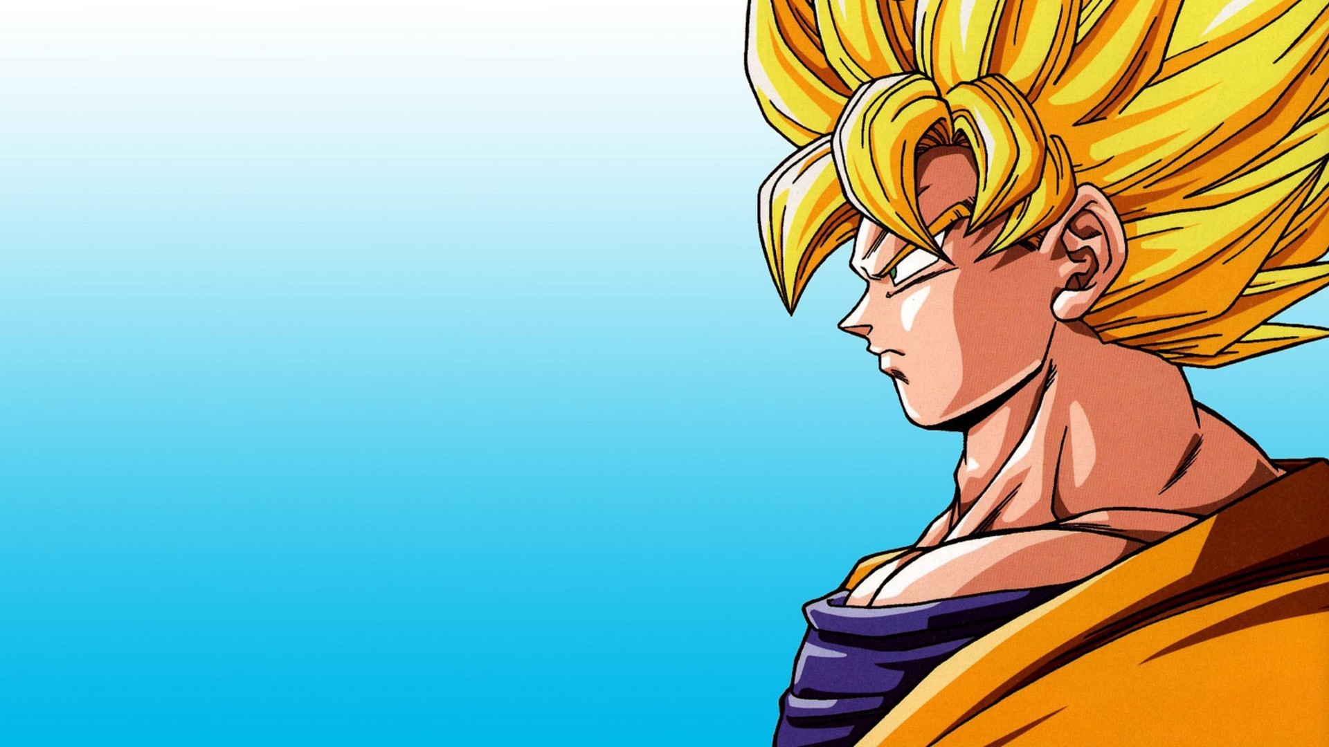 Wallpaper Goku Super Saiyan with resolution 1920X1080 pixel. You can use this wallpaper as background for your desktop Computer Screensavers, Android or iPhone smartphones