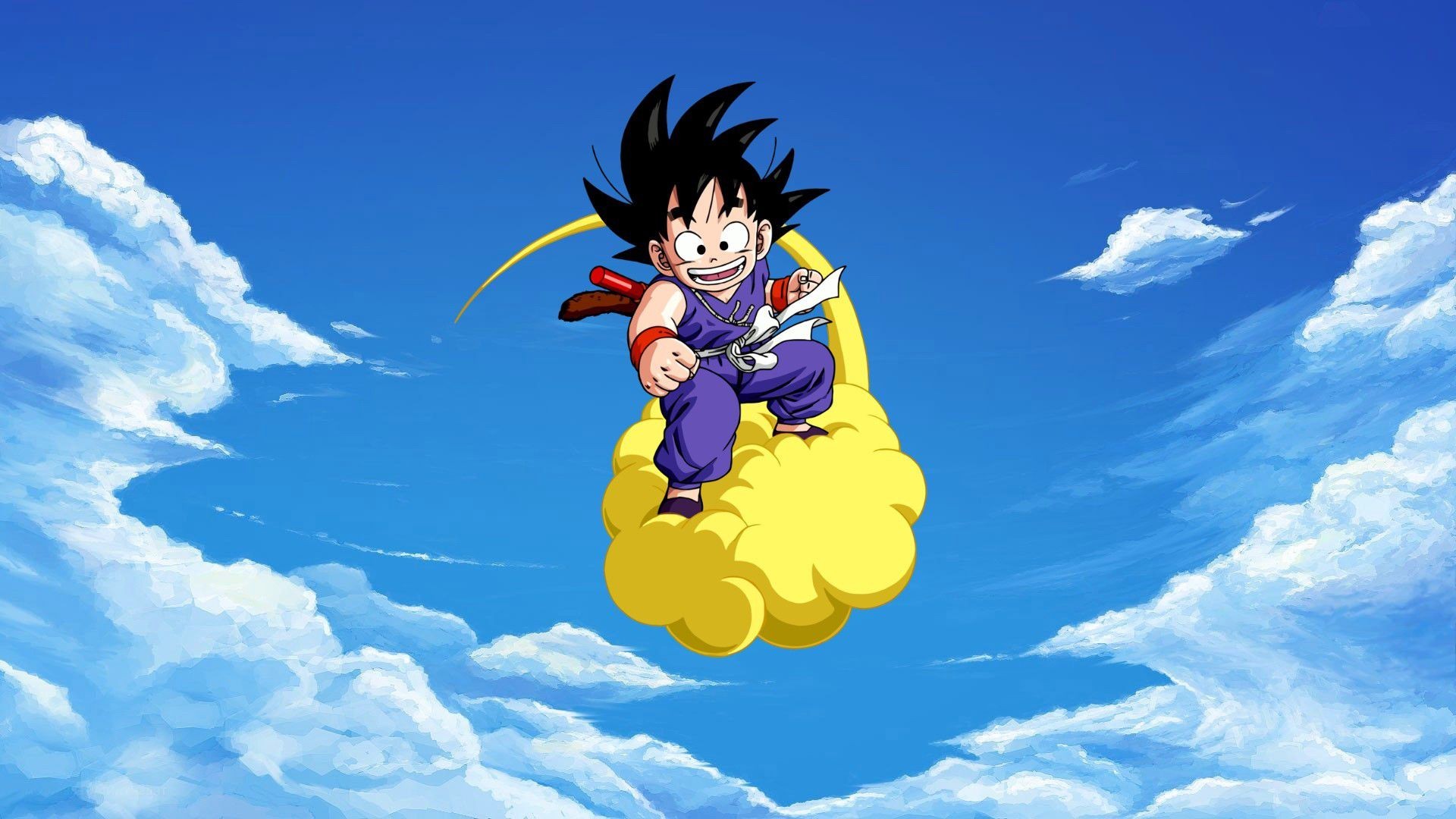 Wallpaper Kid Goku Desktop with image resolution 1920x1080 pixel. You can use this wallpaper as background for your desktop Computer Screensavers, Android or iPhone smartphones
