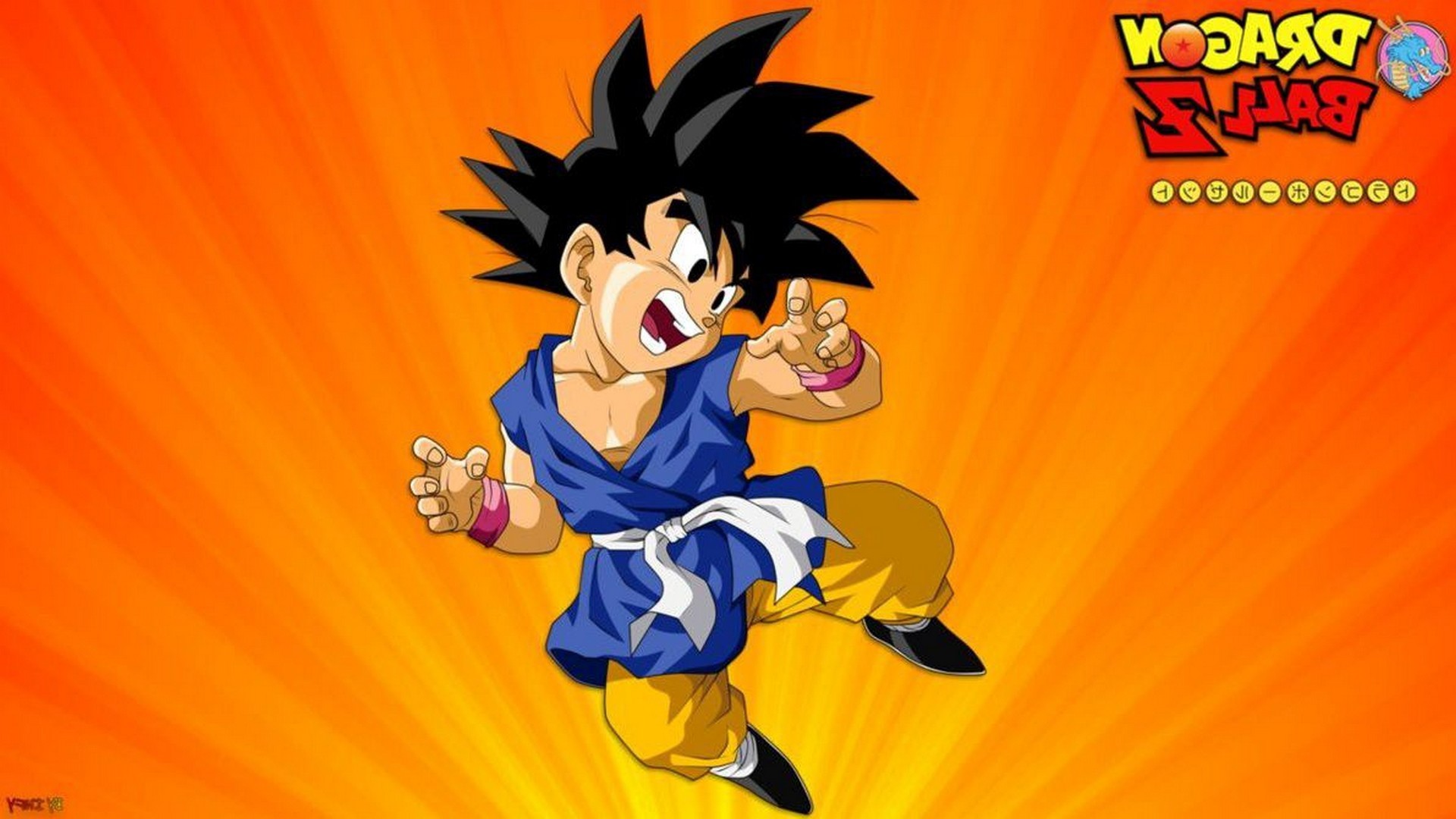 Wallpaper Kid Goku with resolution 1920X1080 pixel. You can use this wallpaper as background for your desktop Computer Screensavers, Android or iPhone smartphones