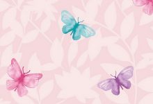 Wallpaper Pink Butterfly Mobile