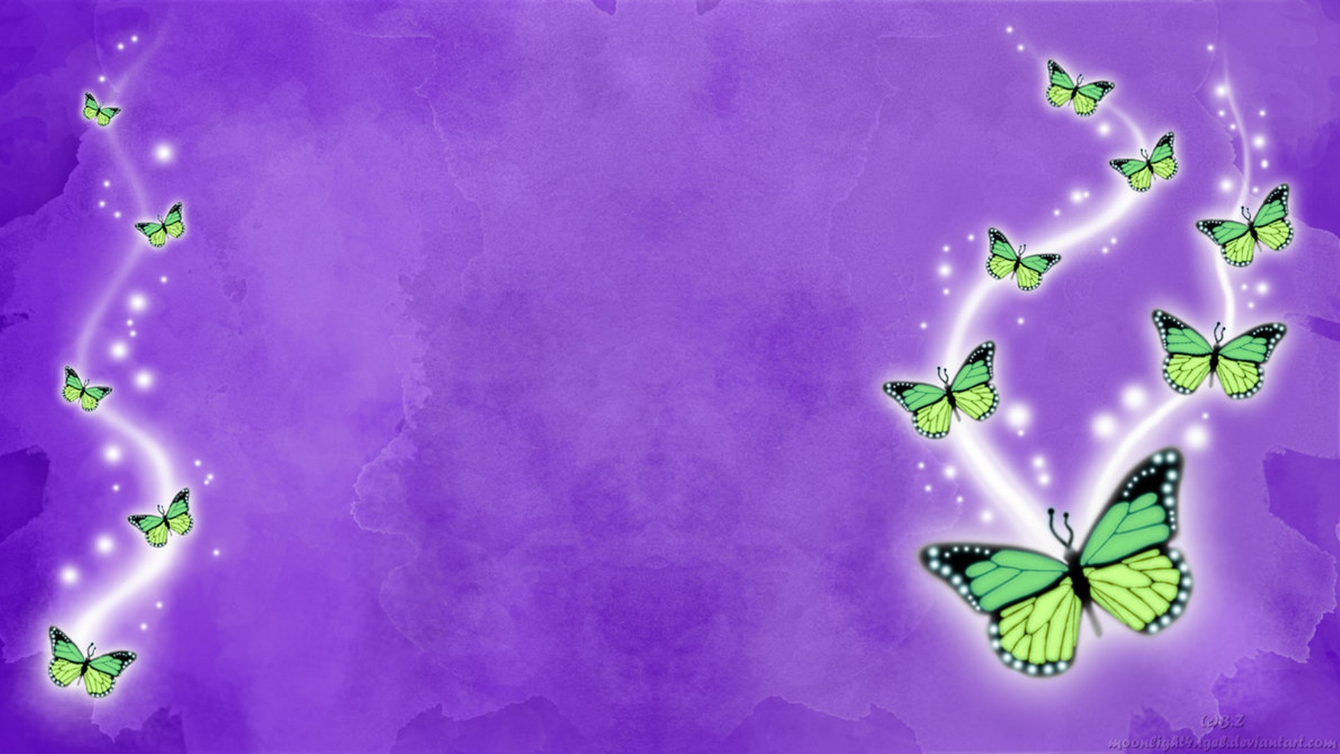 Wallpaper Purple Butterfly Resolution 1920x1080