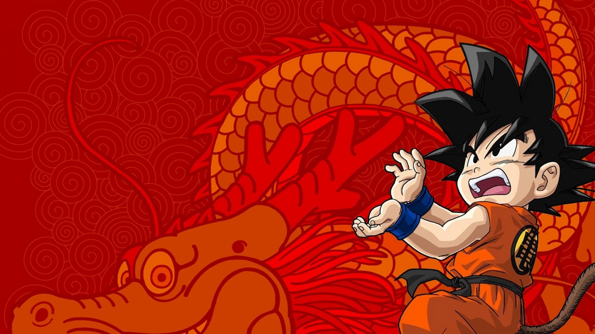 Wallpapers Kid Goku with image resolution 1920x1080 pixel. You can use this wallpaper as background for your desktop Computer Screensavers, Android or iPhone smartphones