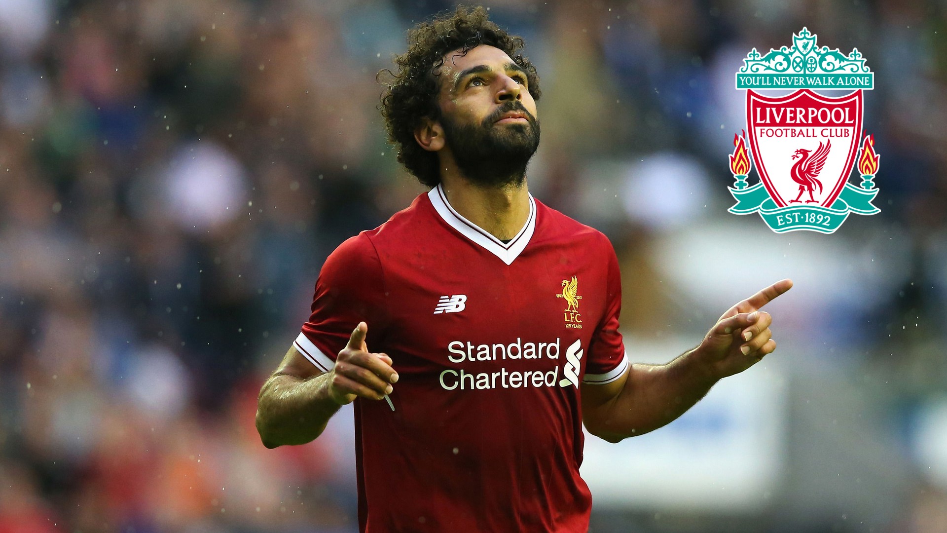 Desktop Wallpaper Liverpool Mohamed Salah with image resolution 1920x1080 pixel. You can use this wallpaper as background for your desktop Computer Screensavers, Android or iPhone smartphones