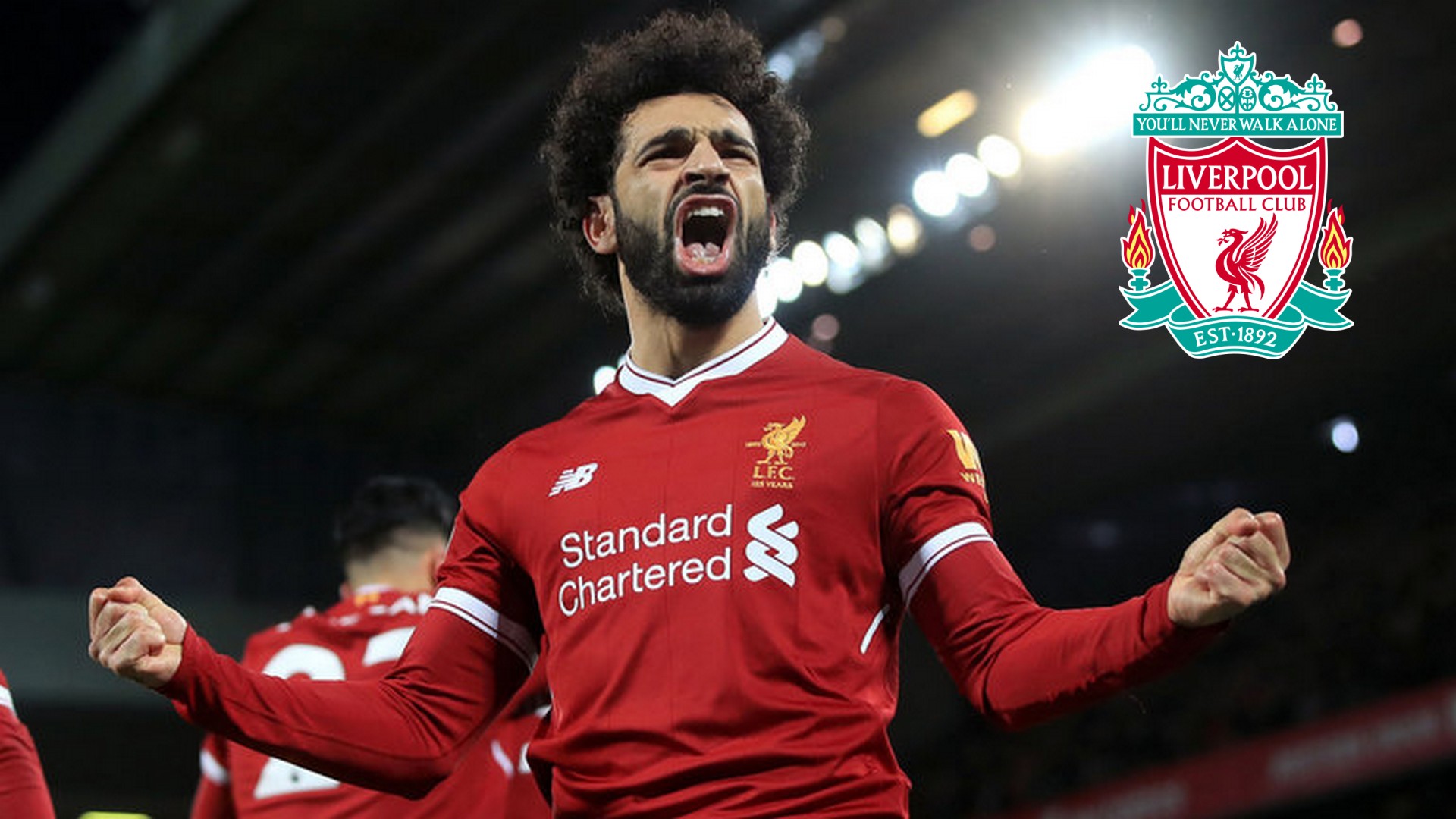 Liverpool Mohamed Salah Wallpaper with image resolution 1920x1080 pixel. You can use this wallpaper as background for your desktop Computer Screensavers, Android or iPhone smartphones