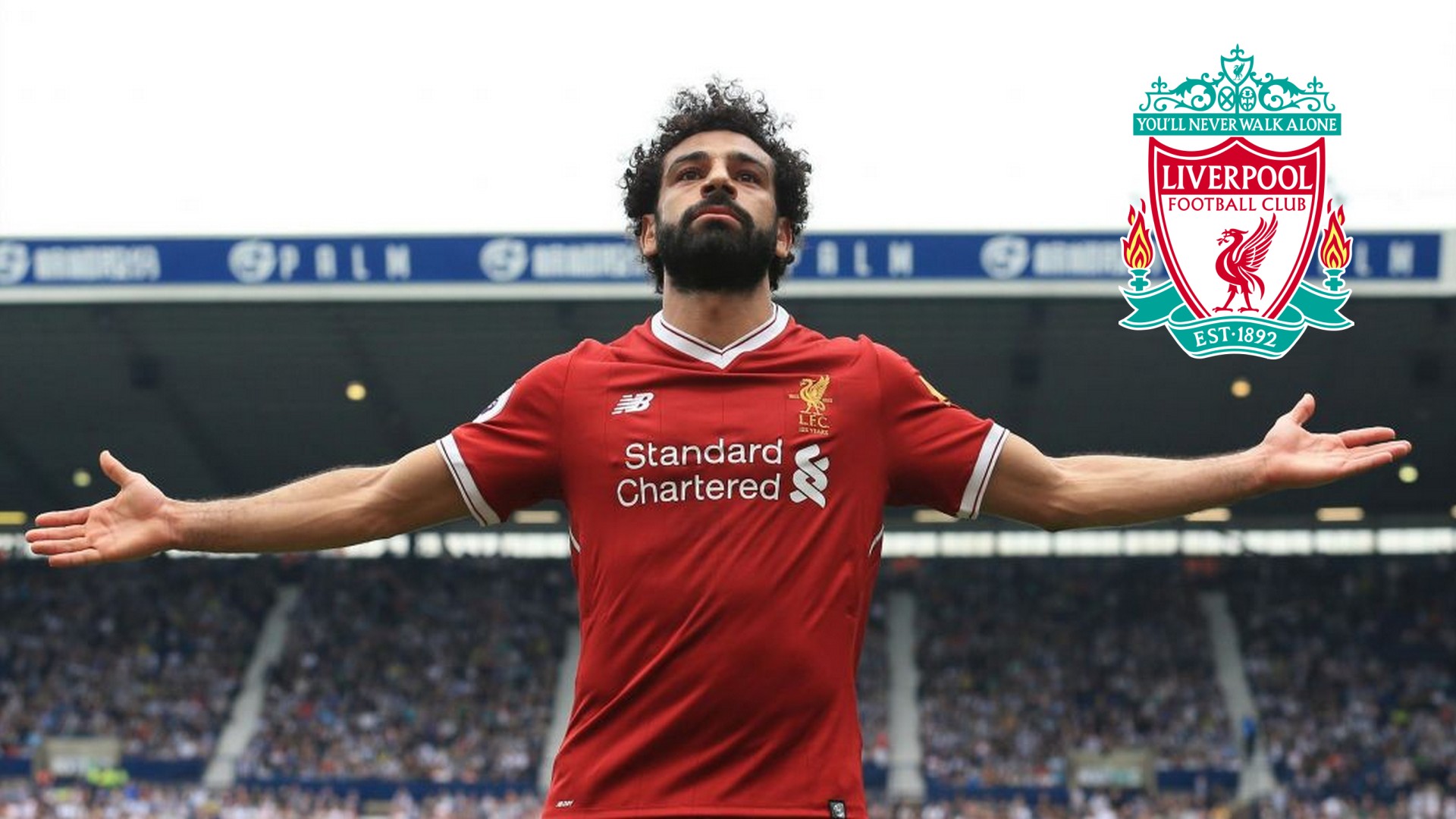 Mohamed Salah Desktop Wallpaper with resolution 1920X1080 pixel. You can use this wallpaper as background for your desktop Computer Screensavers, Android or iPhone smartphones