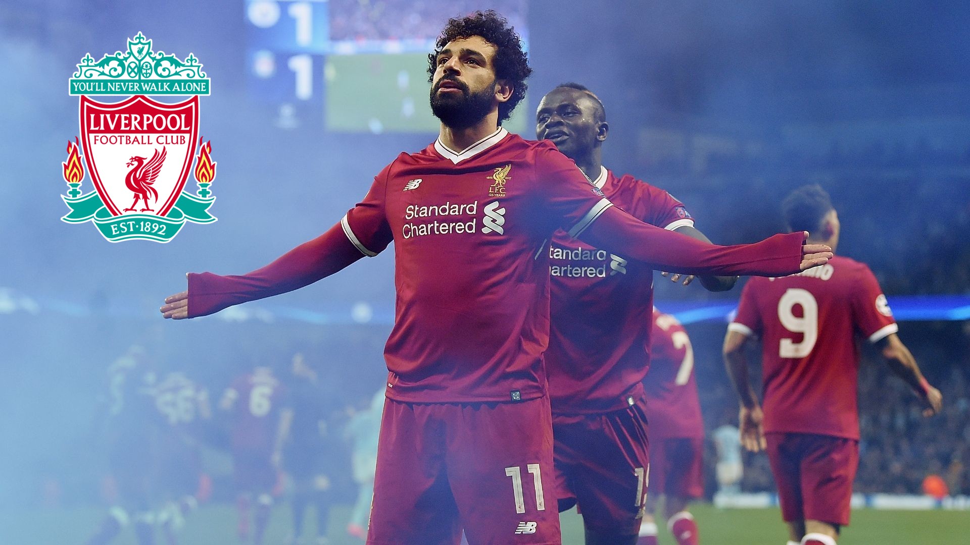 Mohamed Salah Wallpaper For Desktop with image resolution 1920x1080 pixel. You can use this wallpaper as background for your desktop Computer Screensavers, Android or iPhone smartphones