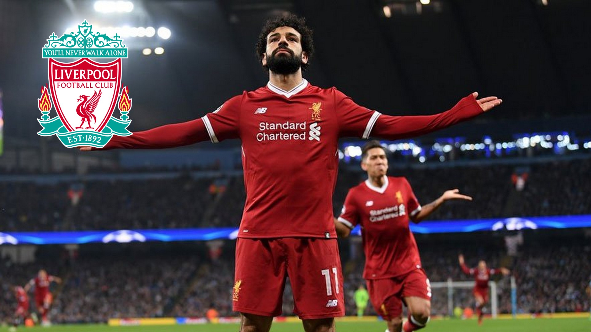 Wallpaper Liverpool Mohamed Salah with resolution 1920X1080 pixel. You can use this wallpaper as background for your desktop Computer Screensavers, Android or iPhone smartphones
