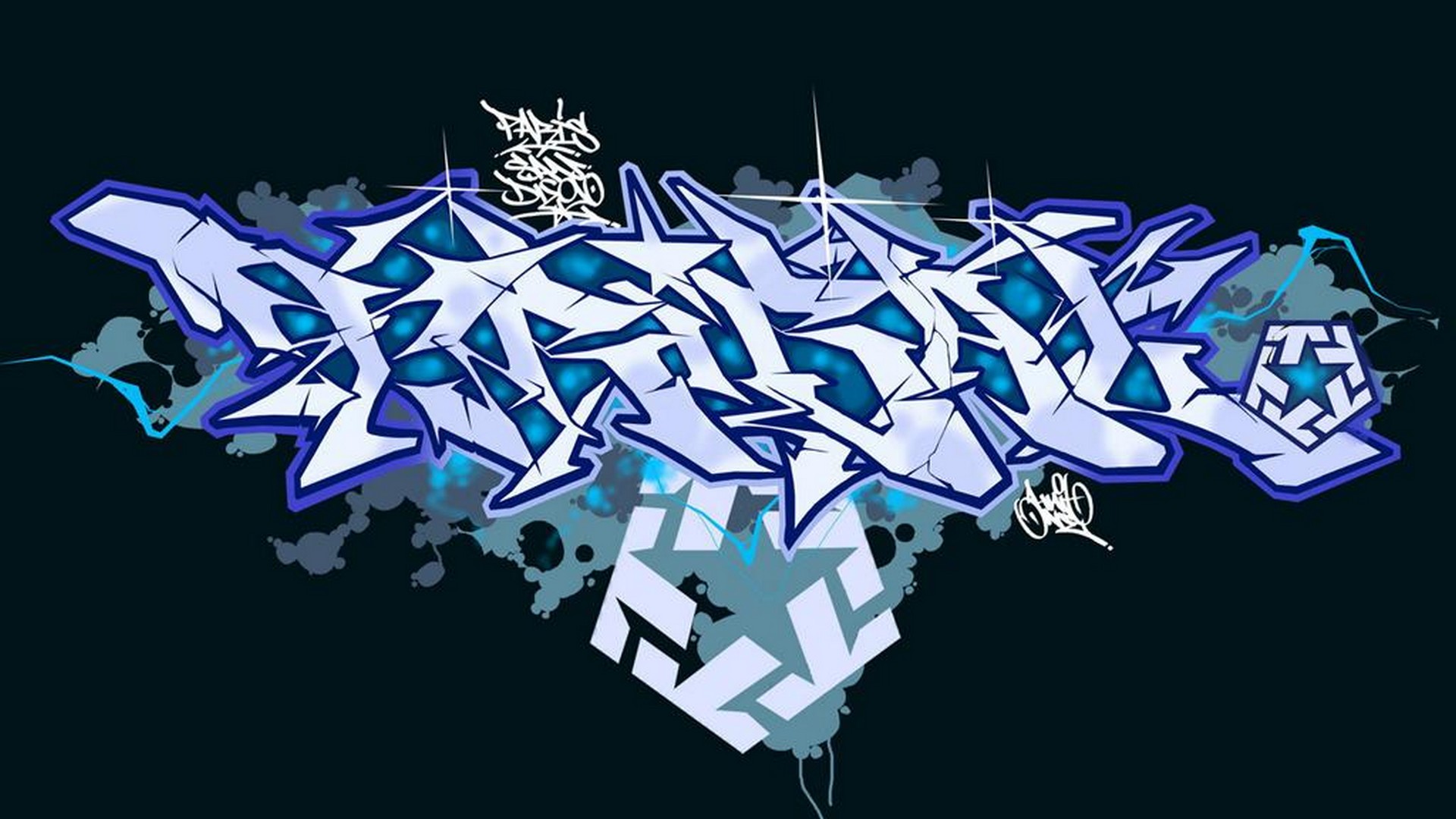 Computer Wallpapers Graffiti Letters with resolution 1920X1080 pixel. You can use this wallpaper as background for your desktop Computer Screensavers, Android or iPhone smartphones