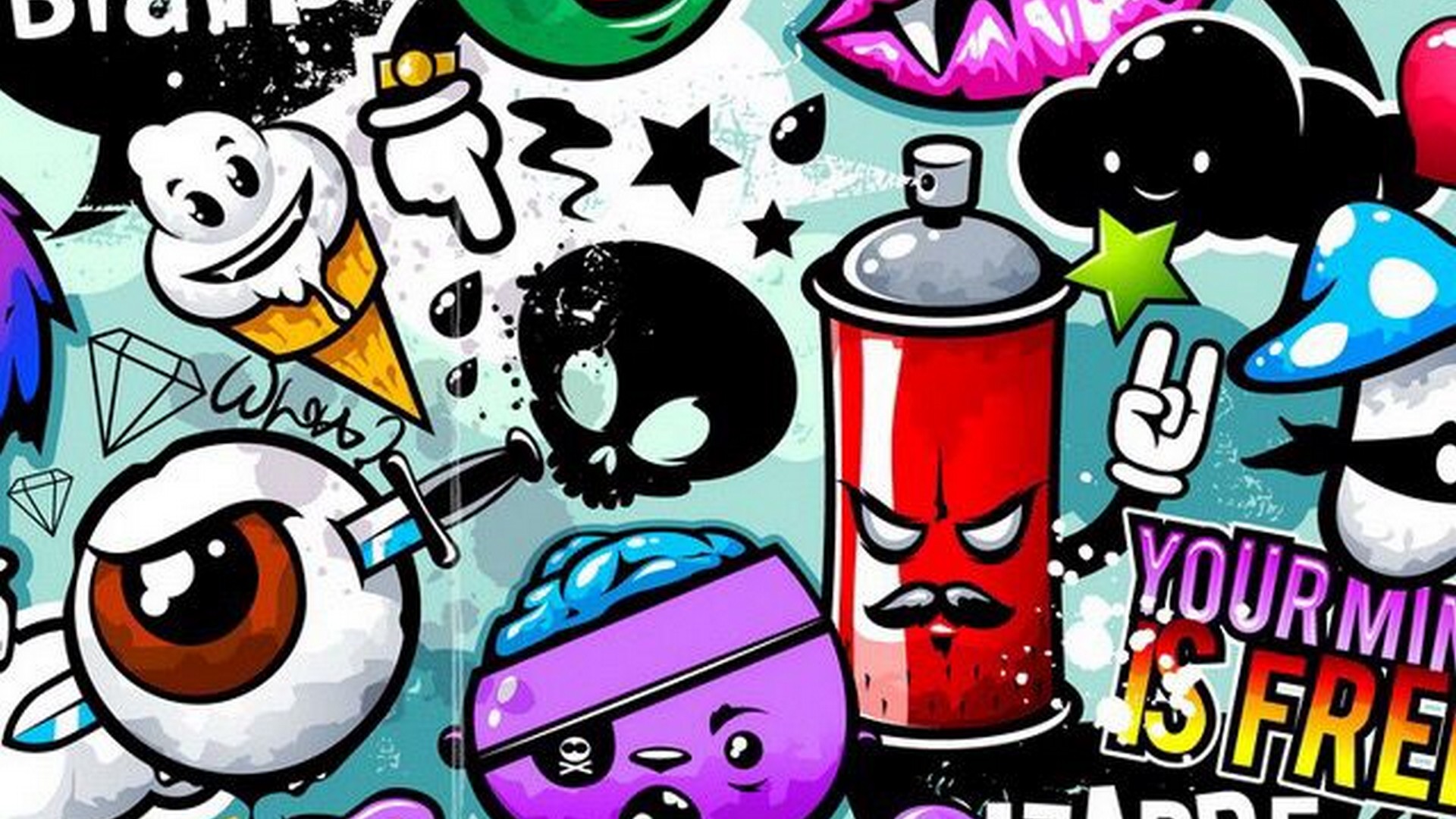 Graffiti Desktop Wallpaper | 2020 Cute Wallpapers